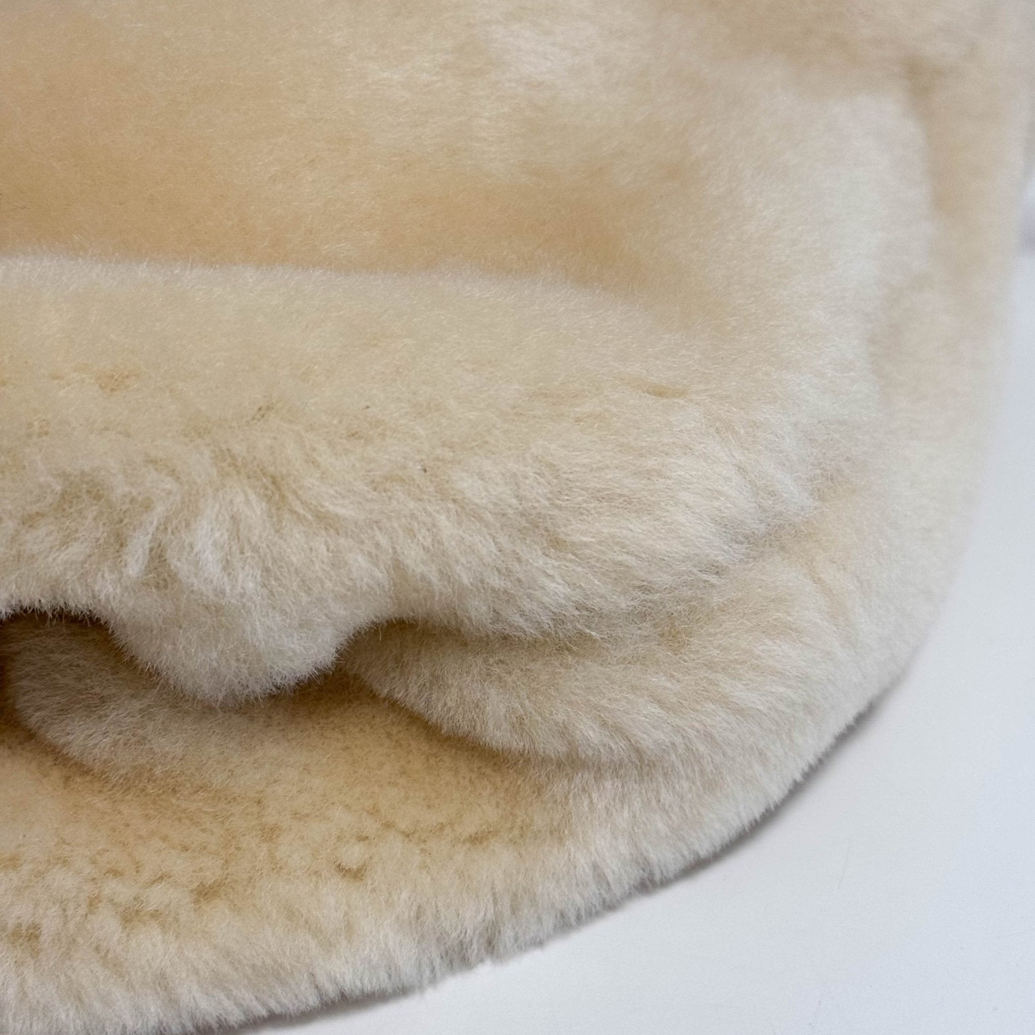 BOTTEGA VENETA Shearling Drop Bag in Porridge & Gold, in , Sold by HIVE PRELOVED - Shoulder Bags, ,