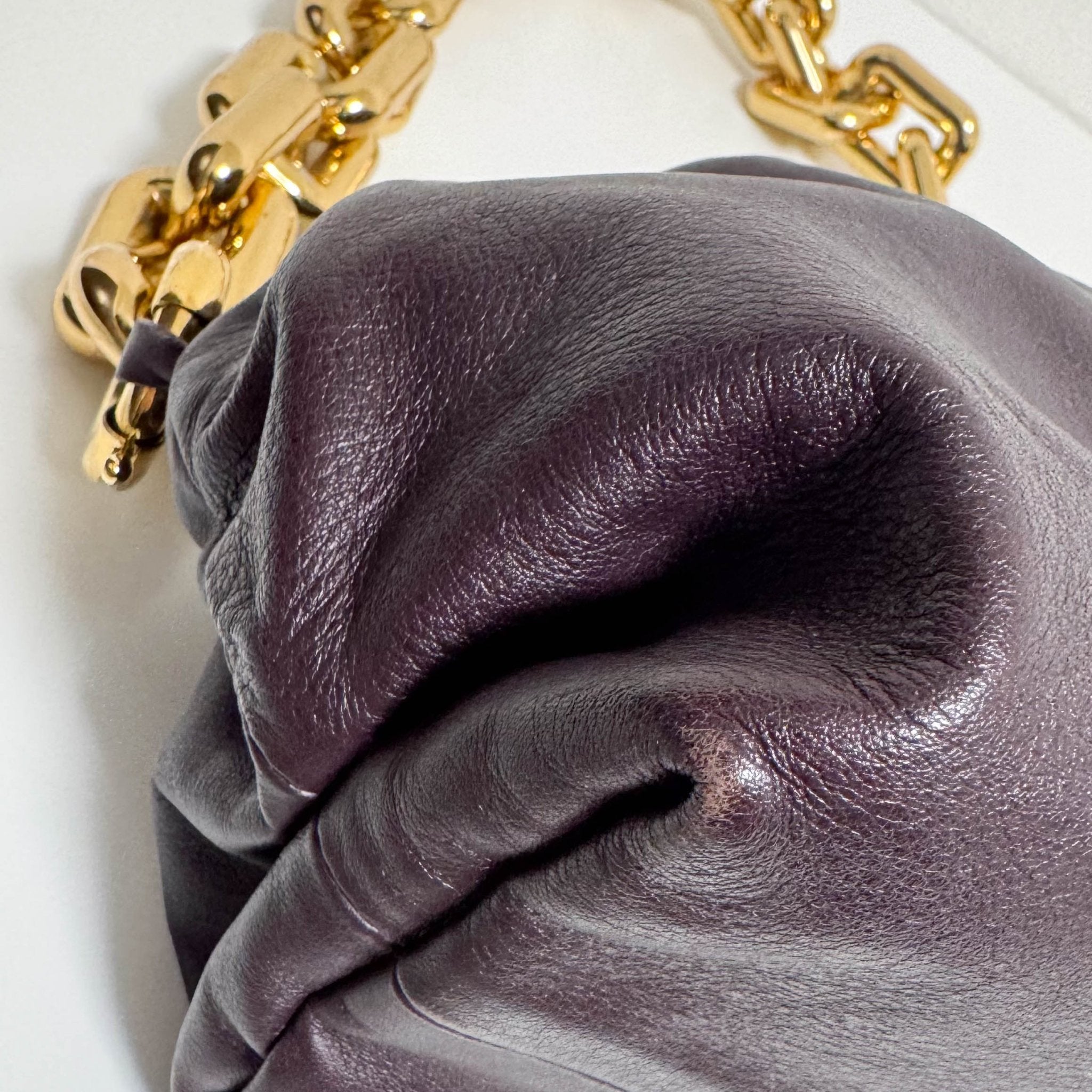 BOTTEGA VENETA The Chain Pouch Purple Leather Shoulder Bag, in , Sold by HIVE PRELOVED - Shoulder Bags, ,