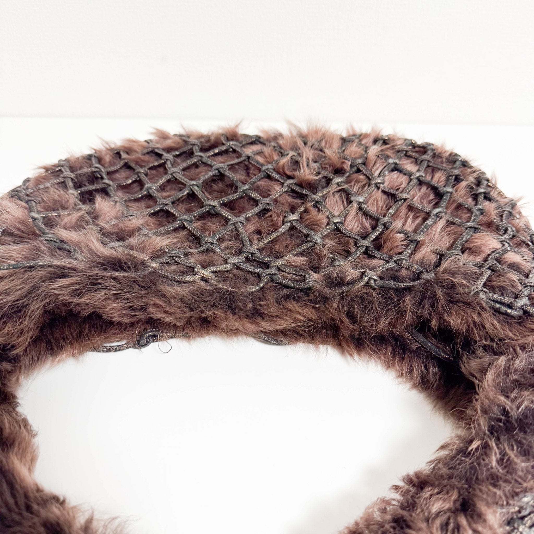 BOTTEGA VENETA Veneta Brown Fur Hobo Shoulder Bag, in , Sold by HIVE PRELOVED - Shoulder Bags, ,