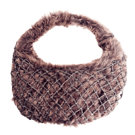 BOTTEGA VENETA Veneta Brown Fur Hobo Shoulder Bag, in , Sold by HIVE PRELOVED - Shoulder Bags, ,