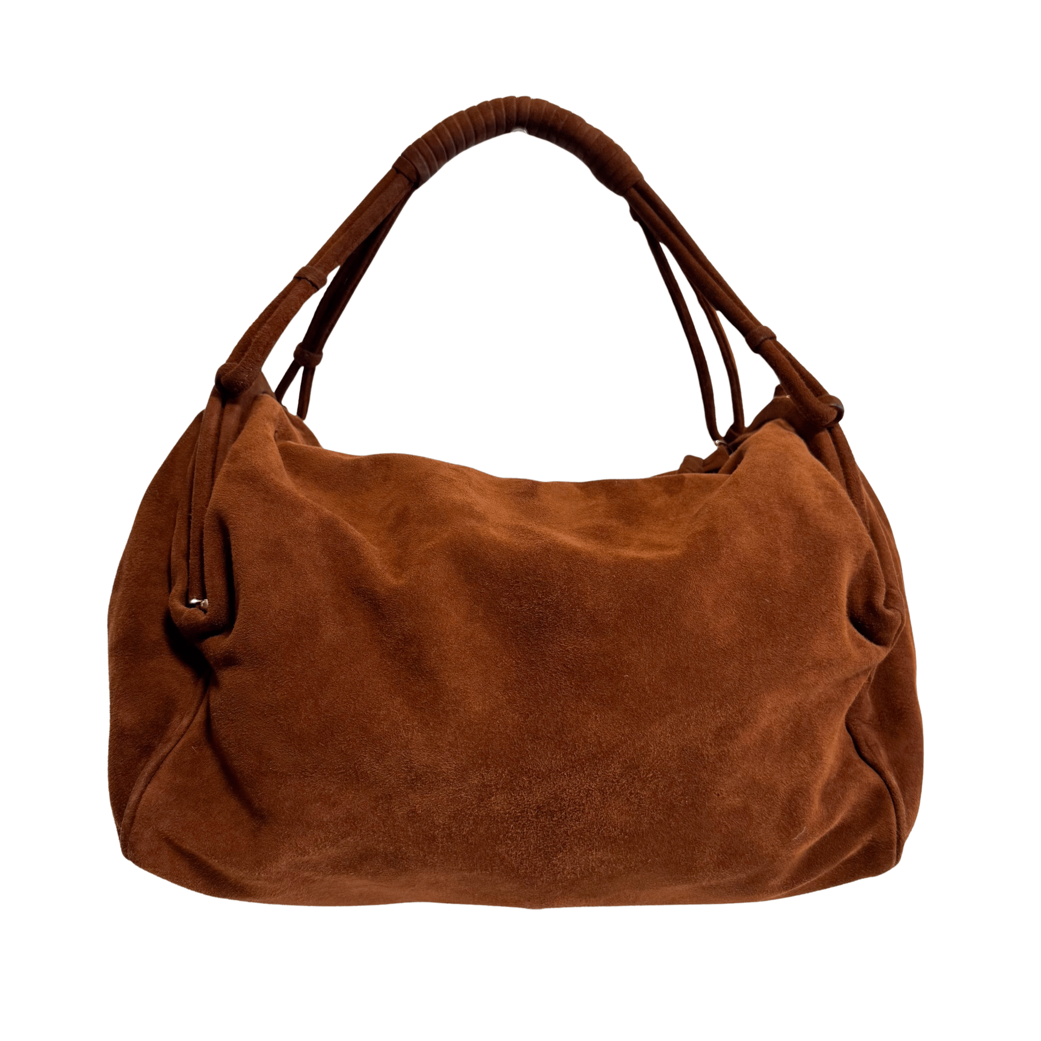 BOTTEGA VENETA Vintage Brown Suede Top Handle Bag, in , Sold by HIVE PRELOVED - Shoulder Bags, ,