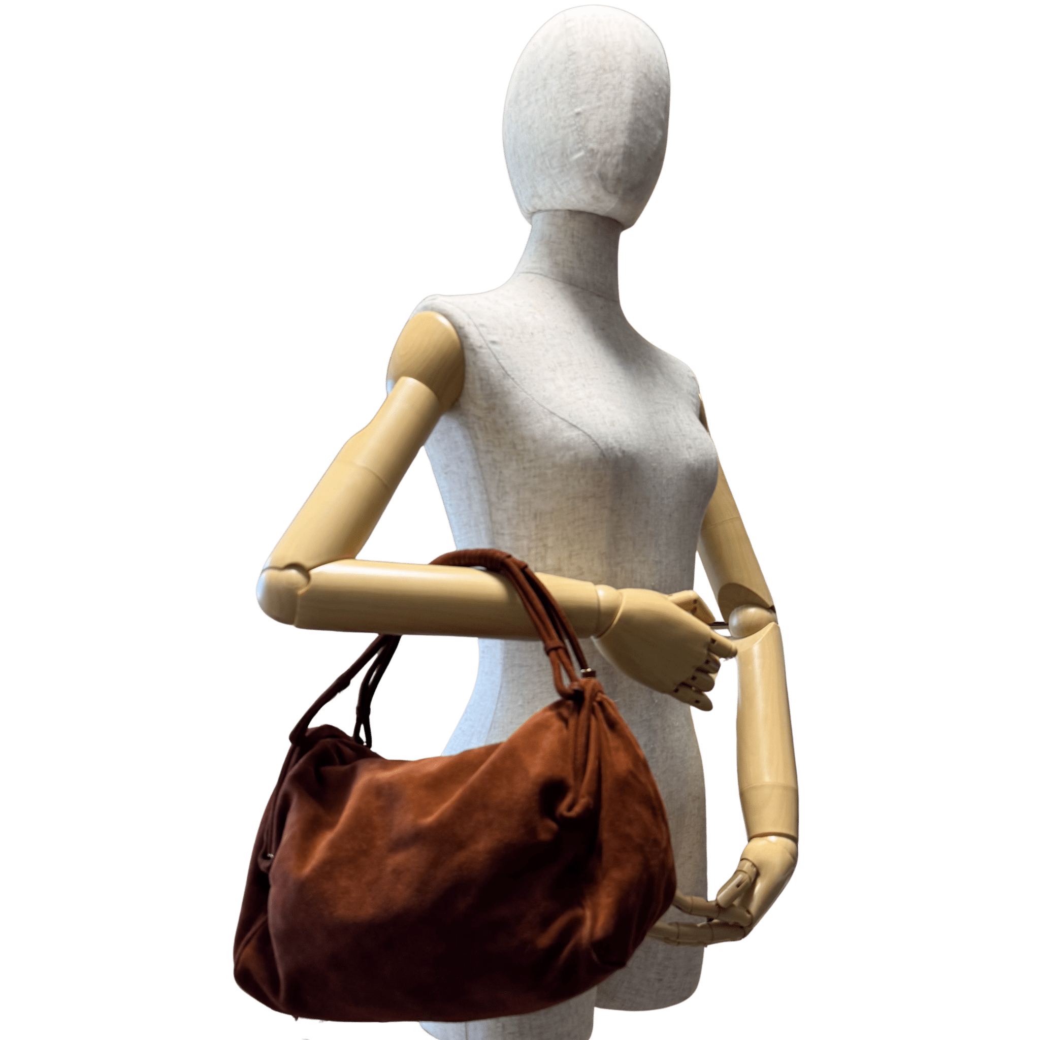 BOTTEGA VENETA Vintage Brown Suede Top Handle Bag, in , Sold by HIVE PRELOVED - Shoulder Bags, ,