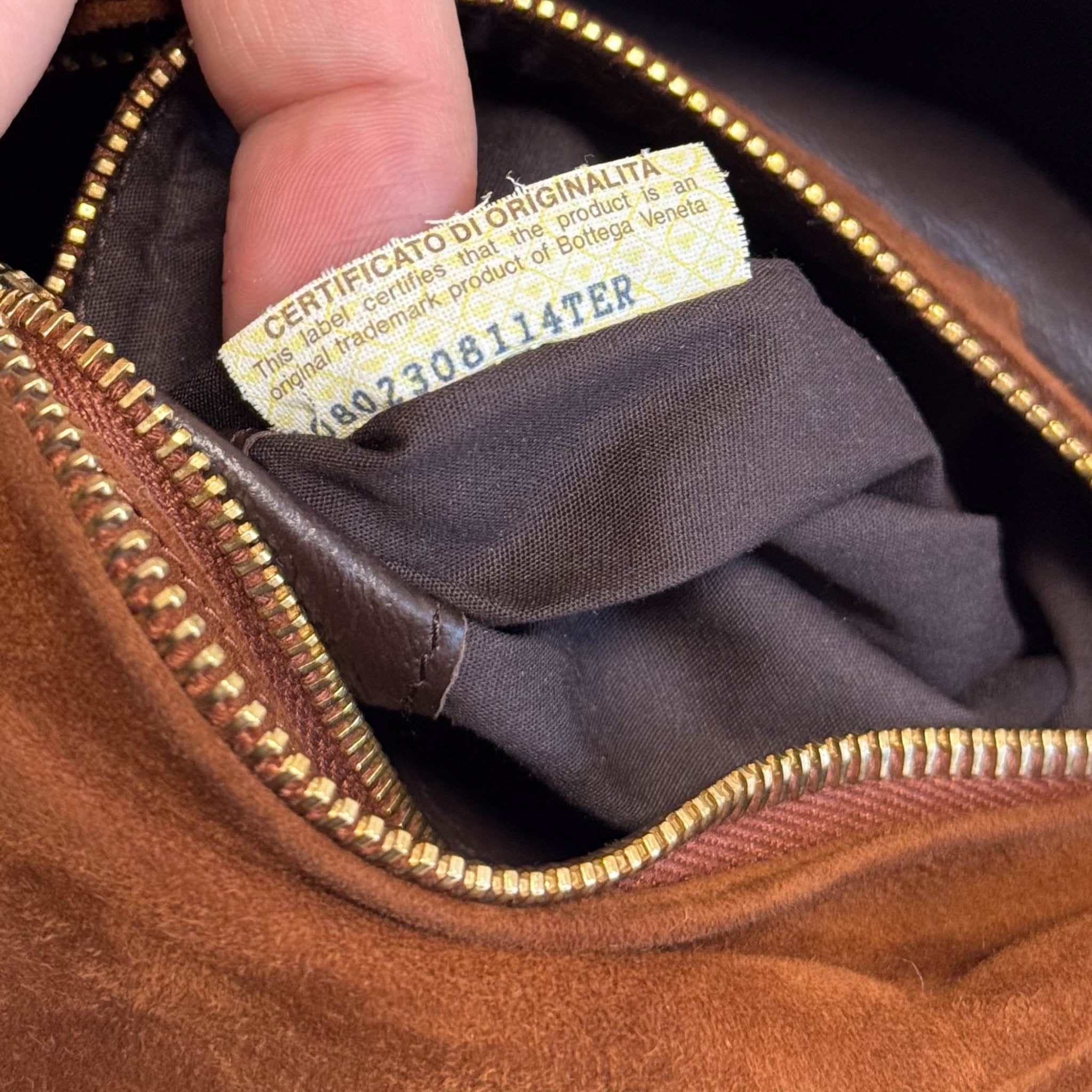 BOTTEGA VENETA Vintage Brown Suede Top Handle Bag, in , Sold by HIVE PRELOVED - Shoulder Bags, ,