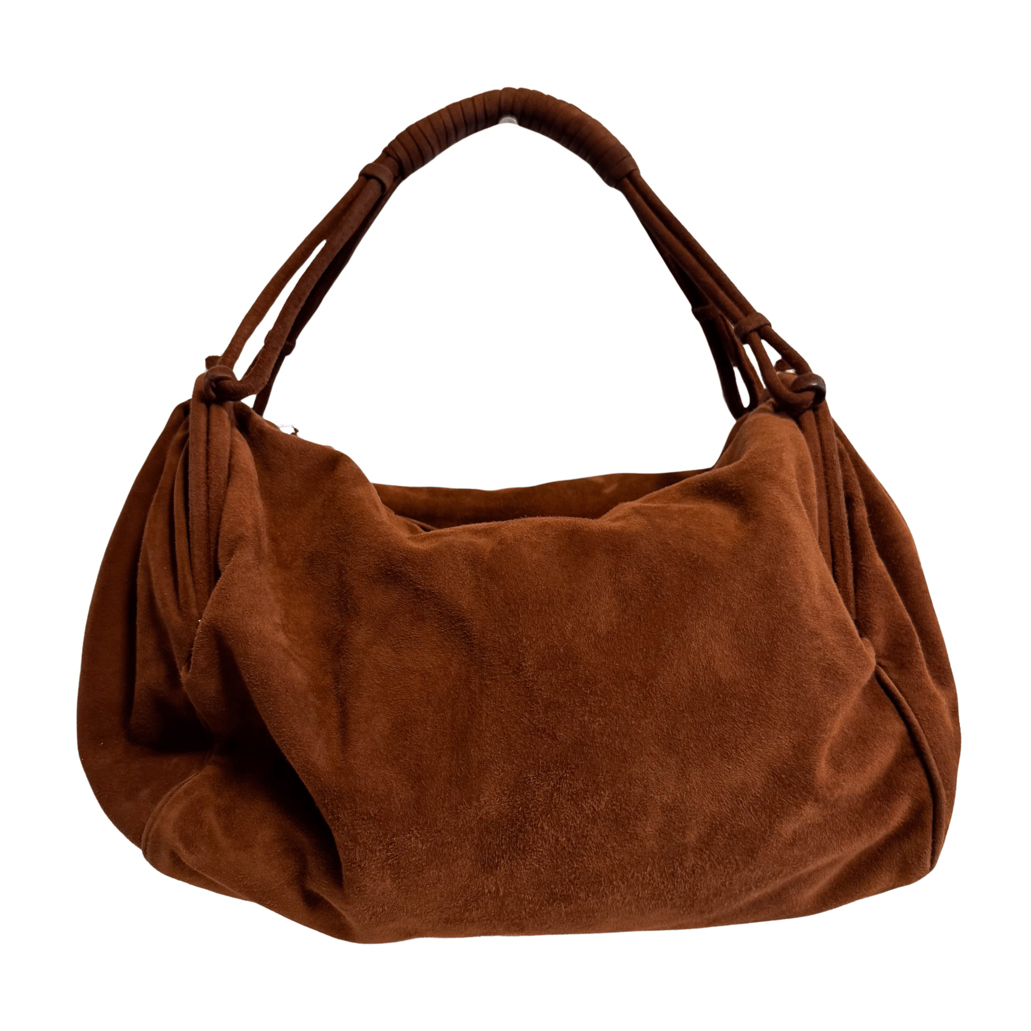 BOTTEGA VENETA Vintage Brown Suede Top Handle Bag, in , Sold by HIVE PRELOVED - Shoulder Bags, ,