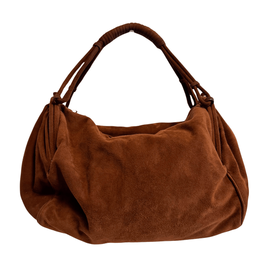 BOTTEGA VENETA Vintage Brown Suede Top Handle Bag, in , Sold by HIVE PRELOVED - Shoulder Bags, ,