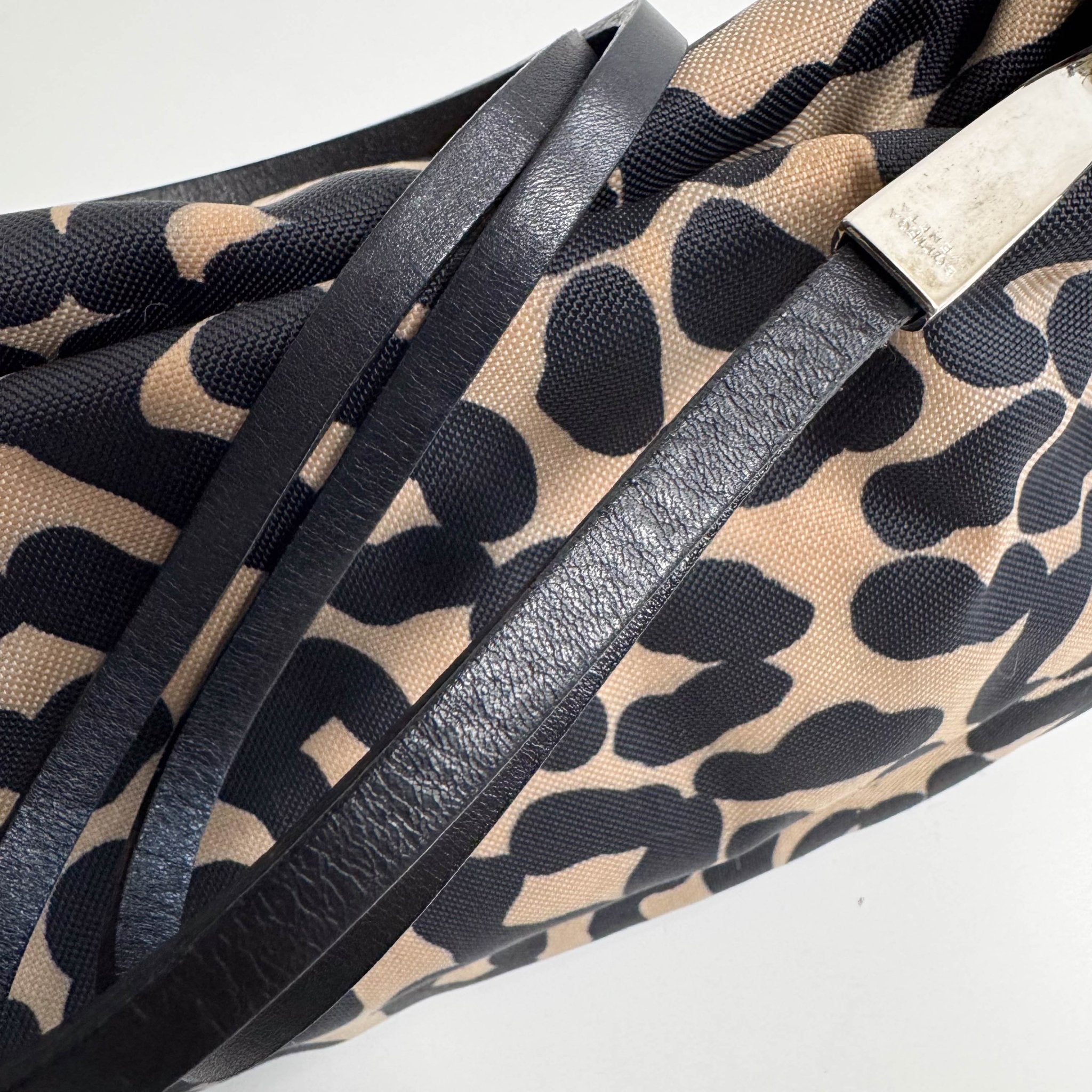 BOTTEGA VENETA Vintage Leopard Canvas Shoulder Bag, in , Sold by HIVE PRELOVED - Shoulder Bags, ,