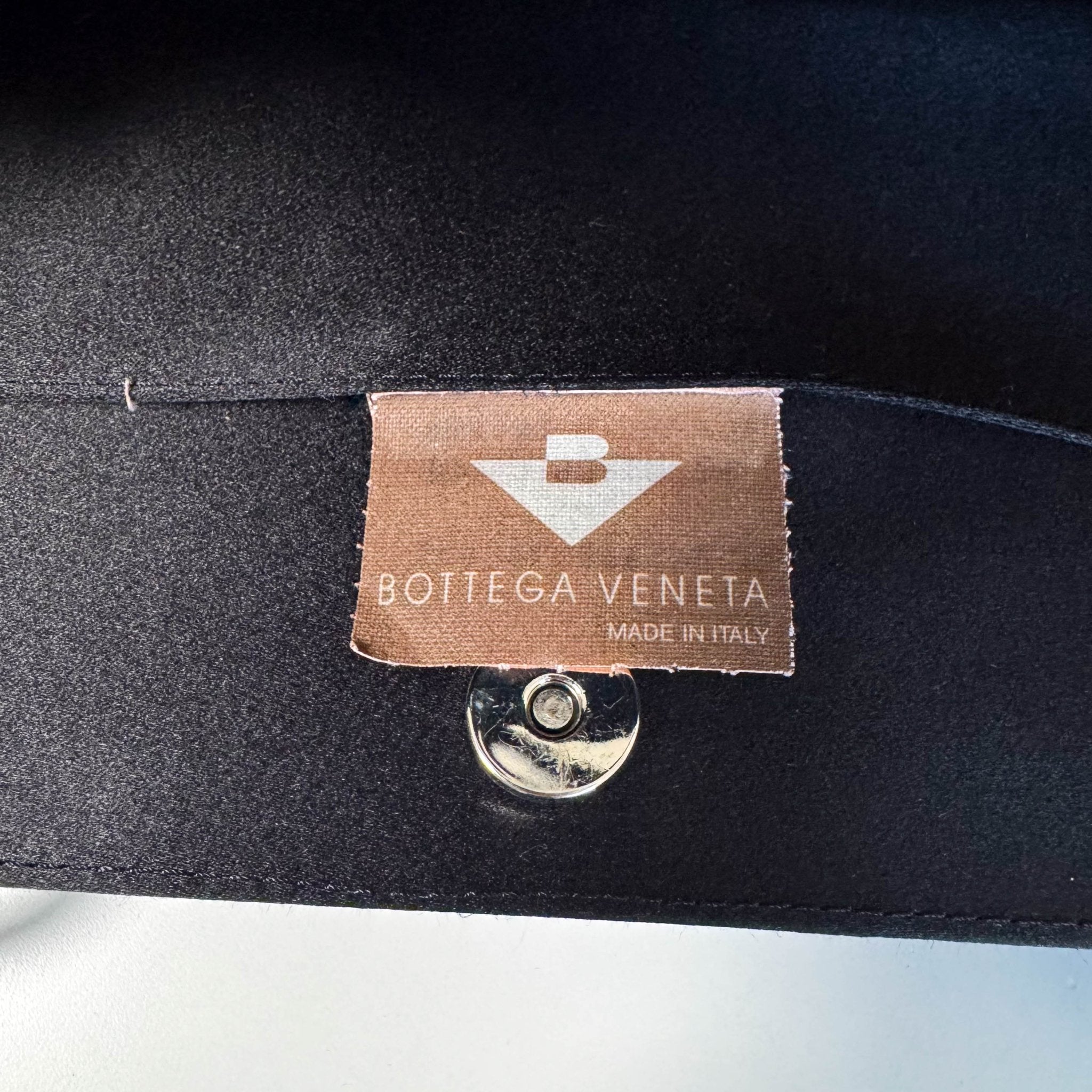 BOTTEGA VENETA Vintage Satin and Velvet Black Handle Bag, in , Sold by HIVE PRELOVED - Handle Bags, ,