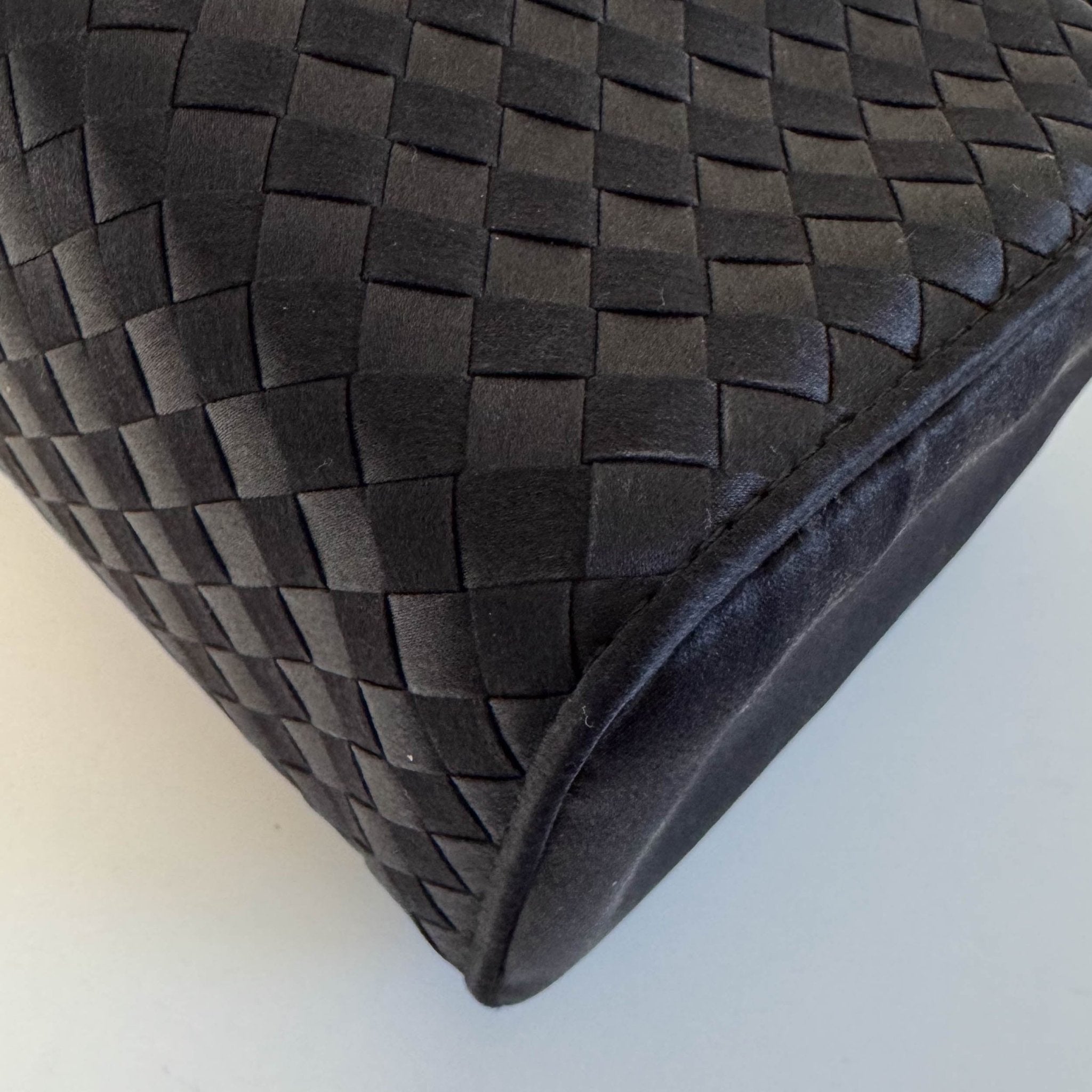 BOTTEGA VENETA Vintage Satin Intrecciato Black Hand bag, in , Sold by HIVE PRELOVED - Handle Bags, ,