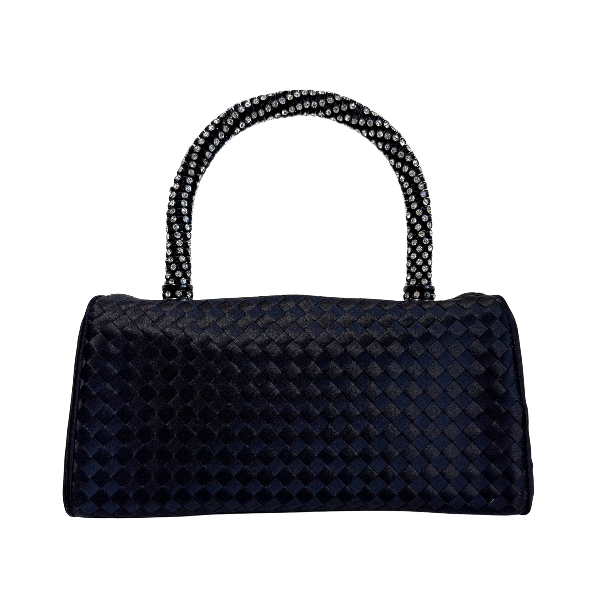 BOTTEGA VENETA Vintage Satin Intrecciato Black Hand bag, in , Sold by HIVE PRELOVED - Handle Bags, ,