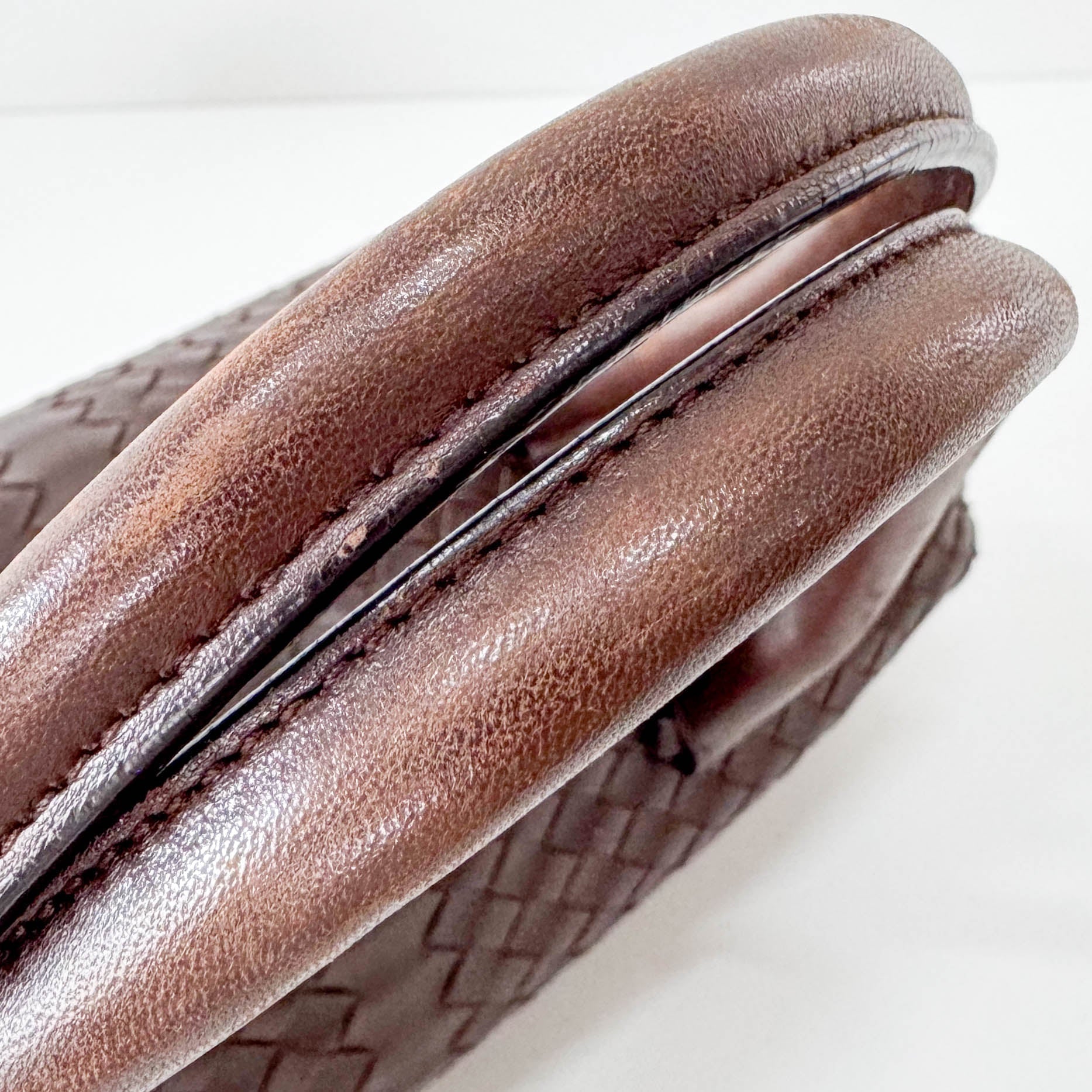 BOTTEGA VENETA Y2K Intrecciato Brown Leather Shoulder Bag, in , Sold by HIVE PRELOVED - Shoulder Bags, ,