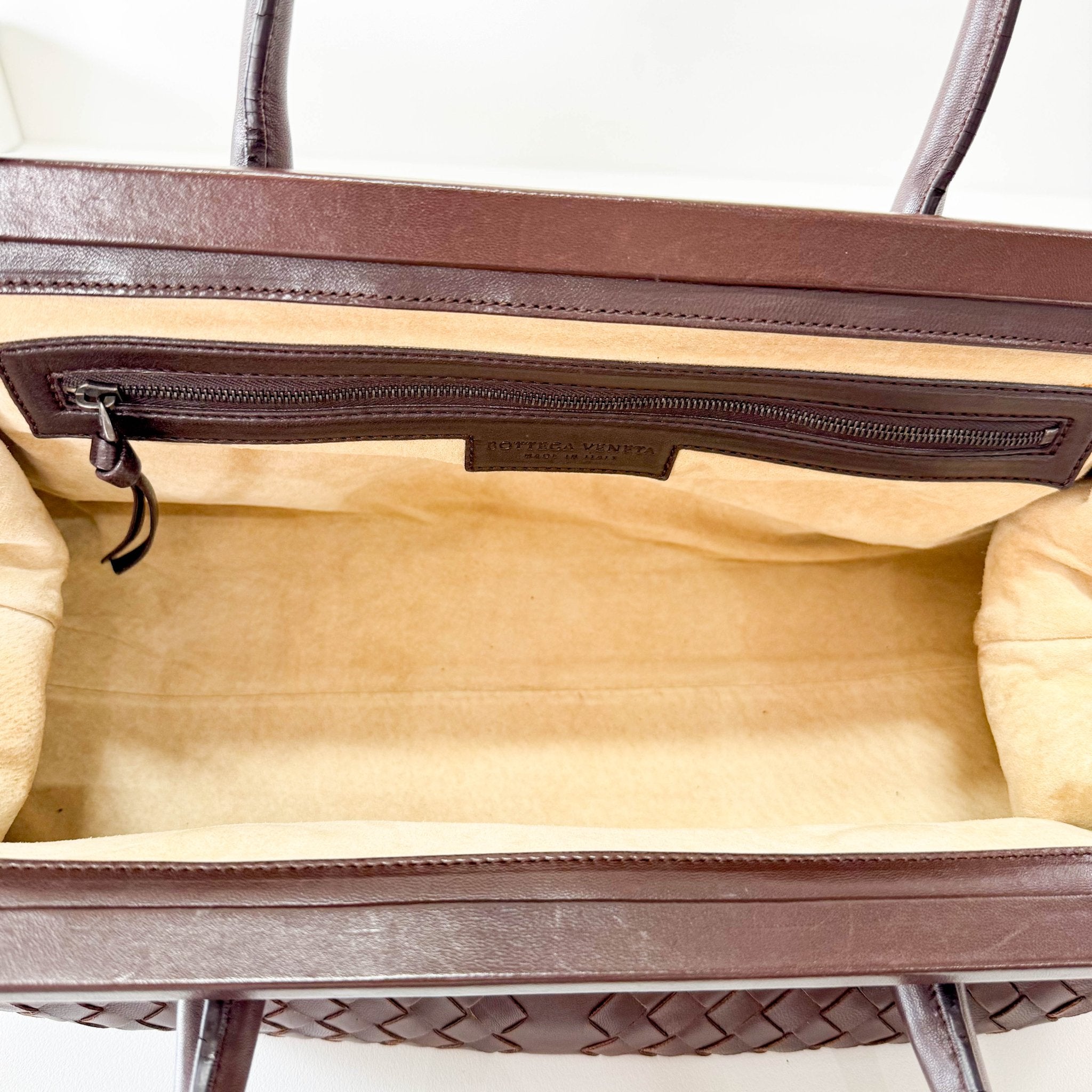 BOTTEGA VENETA Y2K Intrecciato Brown Leather Shoulder Bag, in , Sold by HIVE PRELOVED - Shoulder Bags, ,