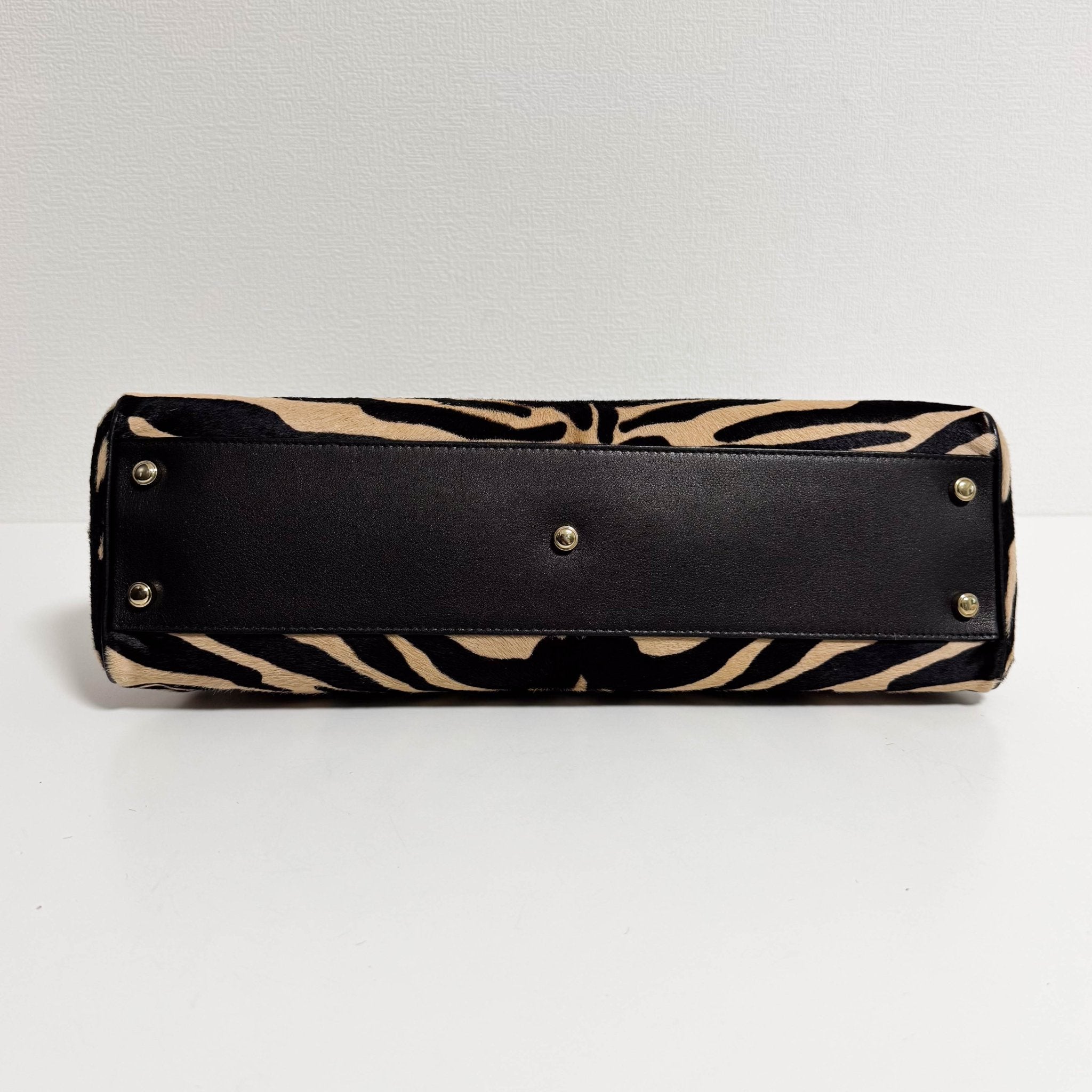 CARTIER Marcello de Cartier Beige/Black Zebra Print Pony Hair, in , Sold by HIVE PRELOVED - Handle Bags, ,