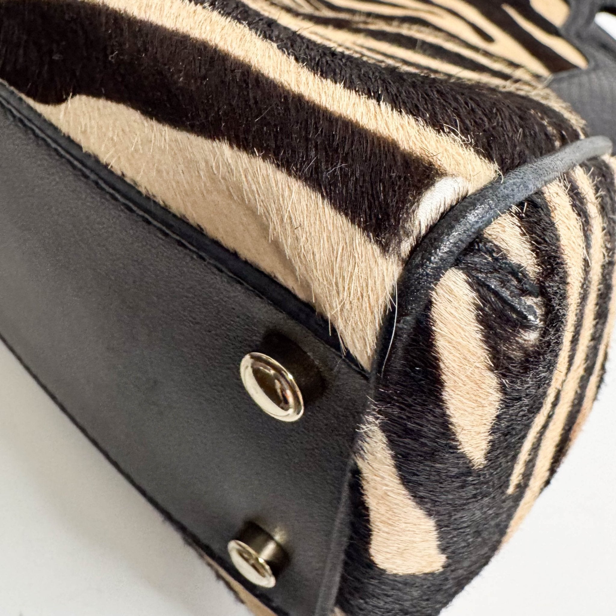 CARTIER Marcello de Cartier Beige/Black Zebra Print Pony Hair, in , Sold by HIVE PRELOVED - Handle Bags, ,