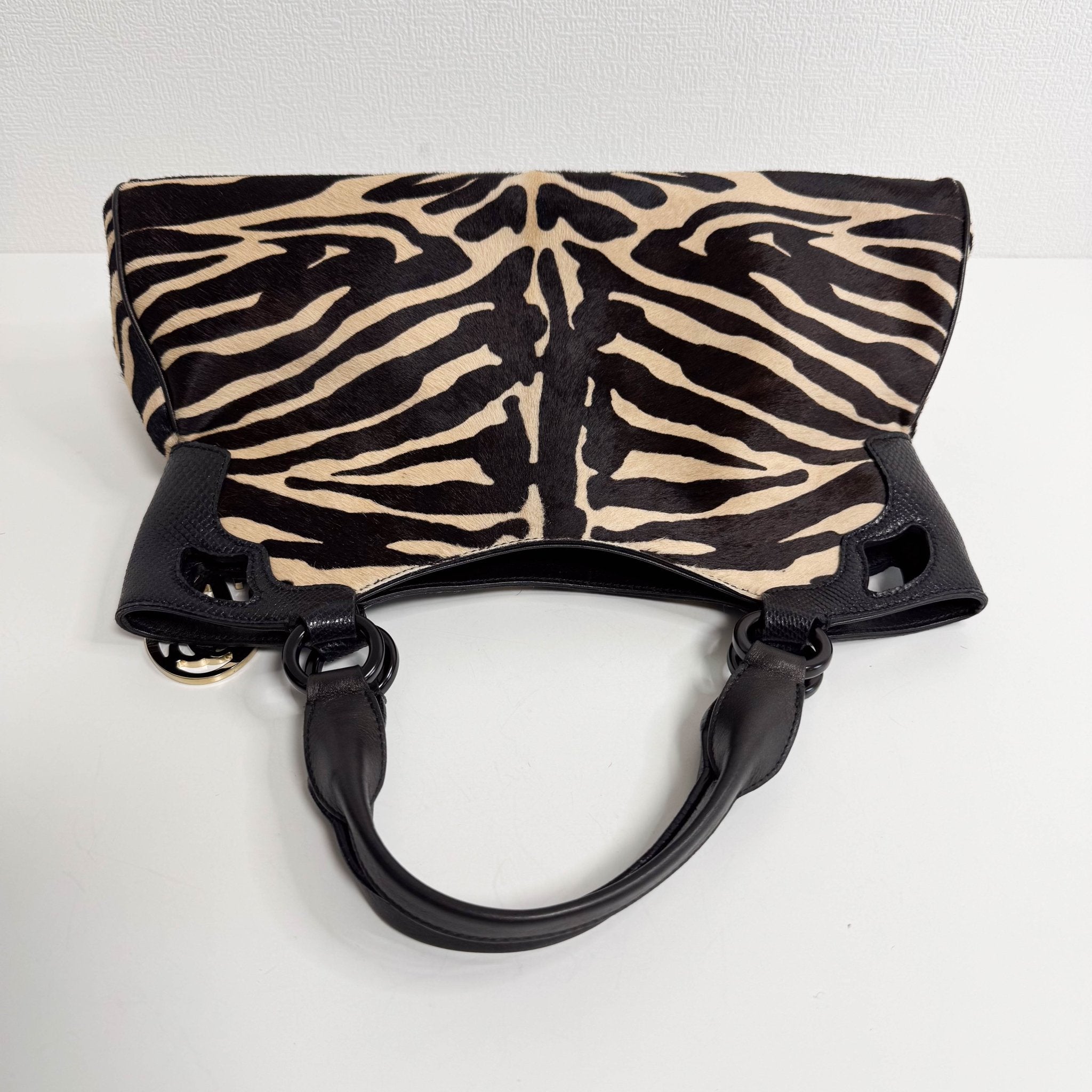 CARTIER Marcello de Cartier Beige/Black Zebra Print Pony Hair, in , Sold by HIVE PRELOVED - Handle Bags, ,