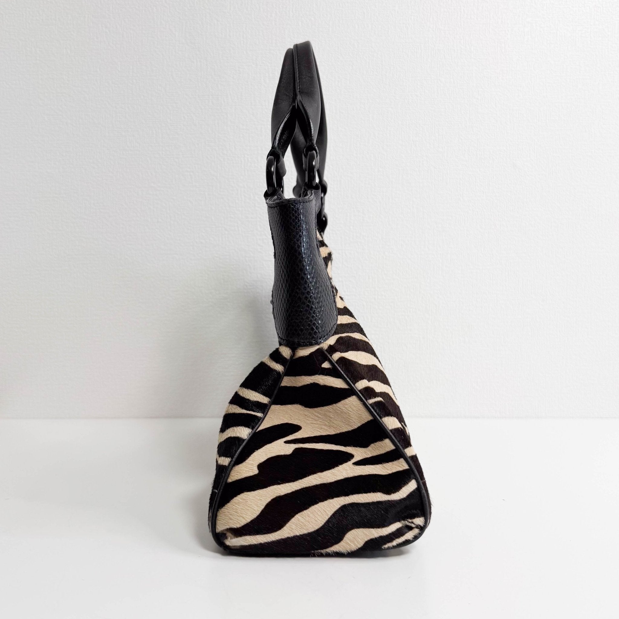 CARTIER Marcello de Cartier Beige/Black Zebra Print Pony Hair, in , Sold by HIVE PRELOVED - Handle Bags, ,