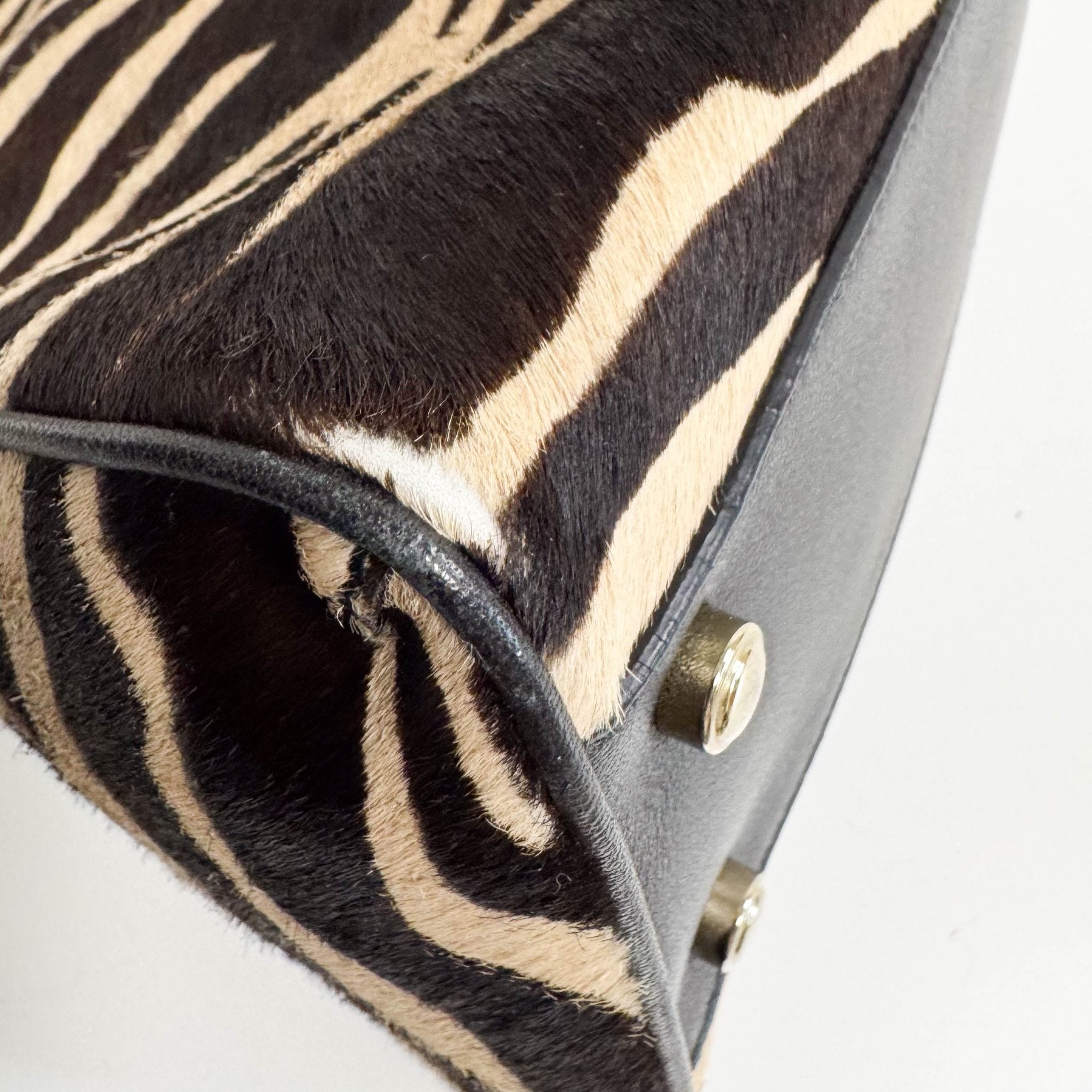 CARTIER Marcello de Cartier Beige/Black Zebra Print Pony Hair, in , Sold by HIVE PRELOVED - Handle Bags, ,