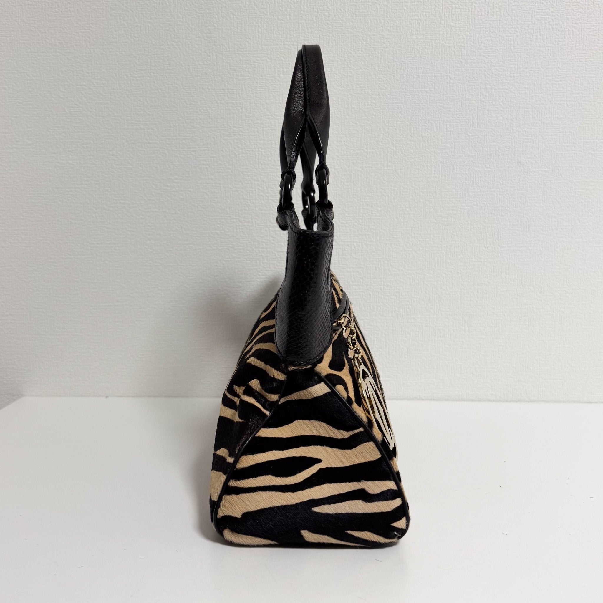 CARTIER Marcello de Cartier Beige/Black Zebra Print Pony Hair, in , Sold by HIVE PRELOVED - Handle Bags, ,