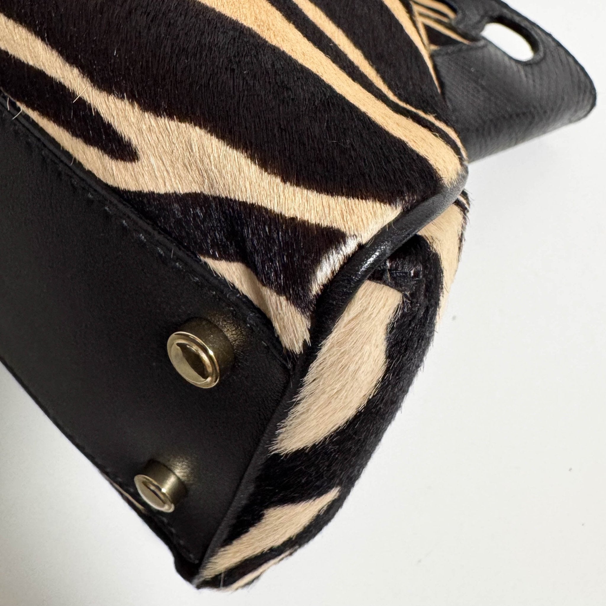 CARTIER Marcello de Cartier Beige/Black Zebra Print Pony Hair, in , Sold by HIVE PRELOVED - Handle Bags, ,
