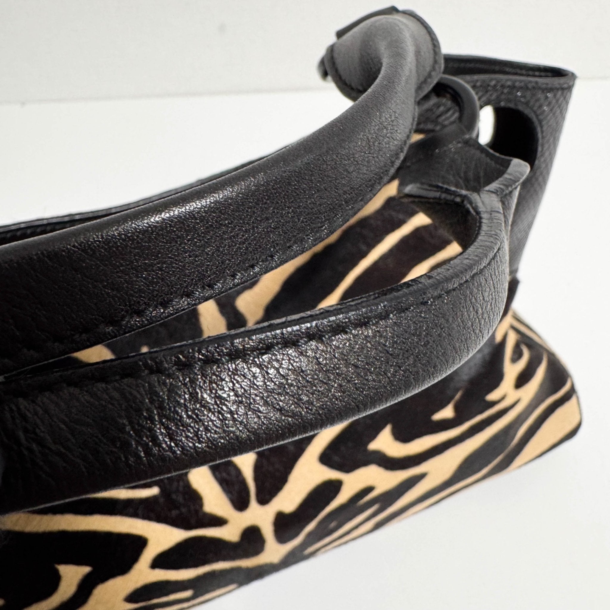 CARTIER Marcello de Cartier Beige/Black Zebra Print Pony Hair, in , Sold by HIVE PRELOVED - Handle Bags, ,