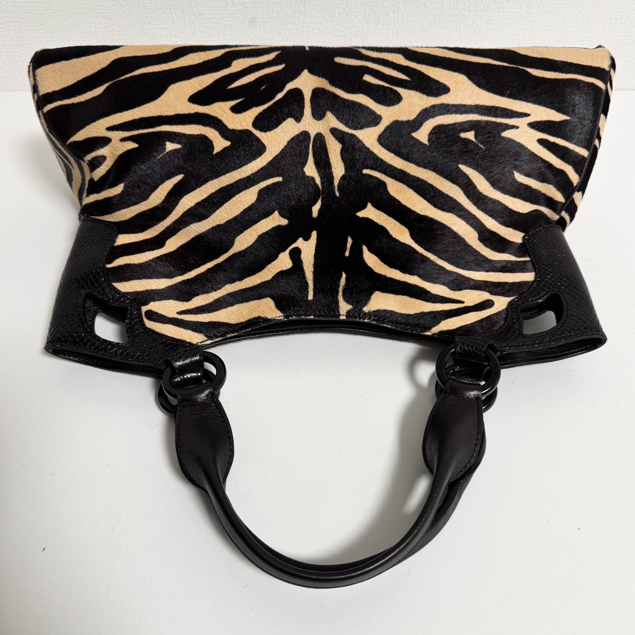CARTIER Marcello de Cartier Beige/Black Zebra Print Pony Hair, in , Sold by HIVE PRELOVED - Handle Bags, ,