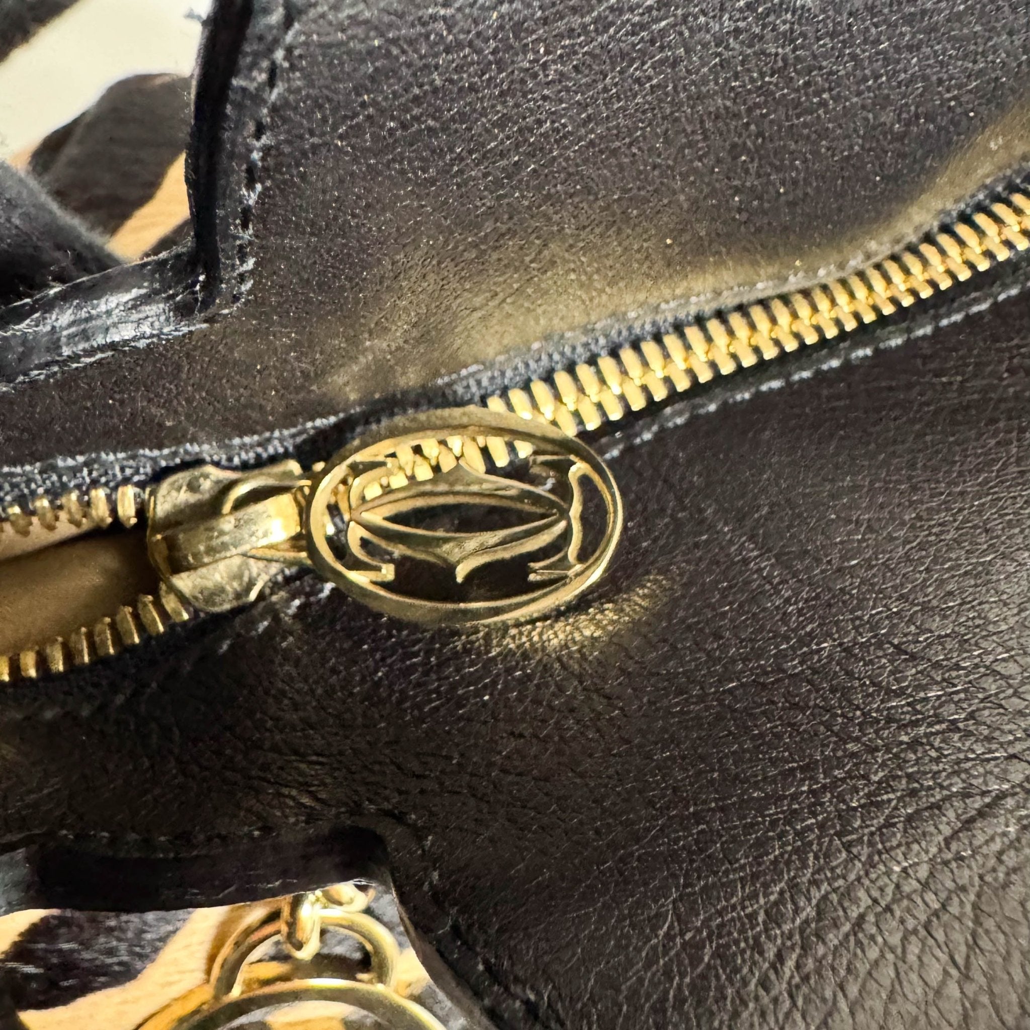 CARTIER Marcello de Cartier Beige/Black Zebra Print Pony Hair, in , Sold by HIVE PRELOVED - Handle Bags, ,