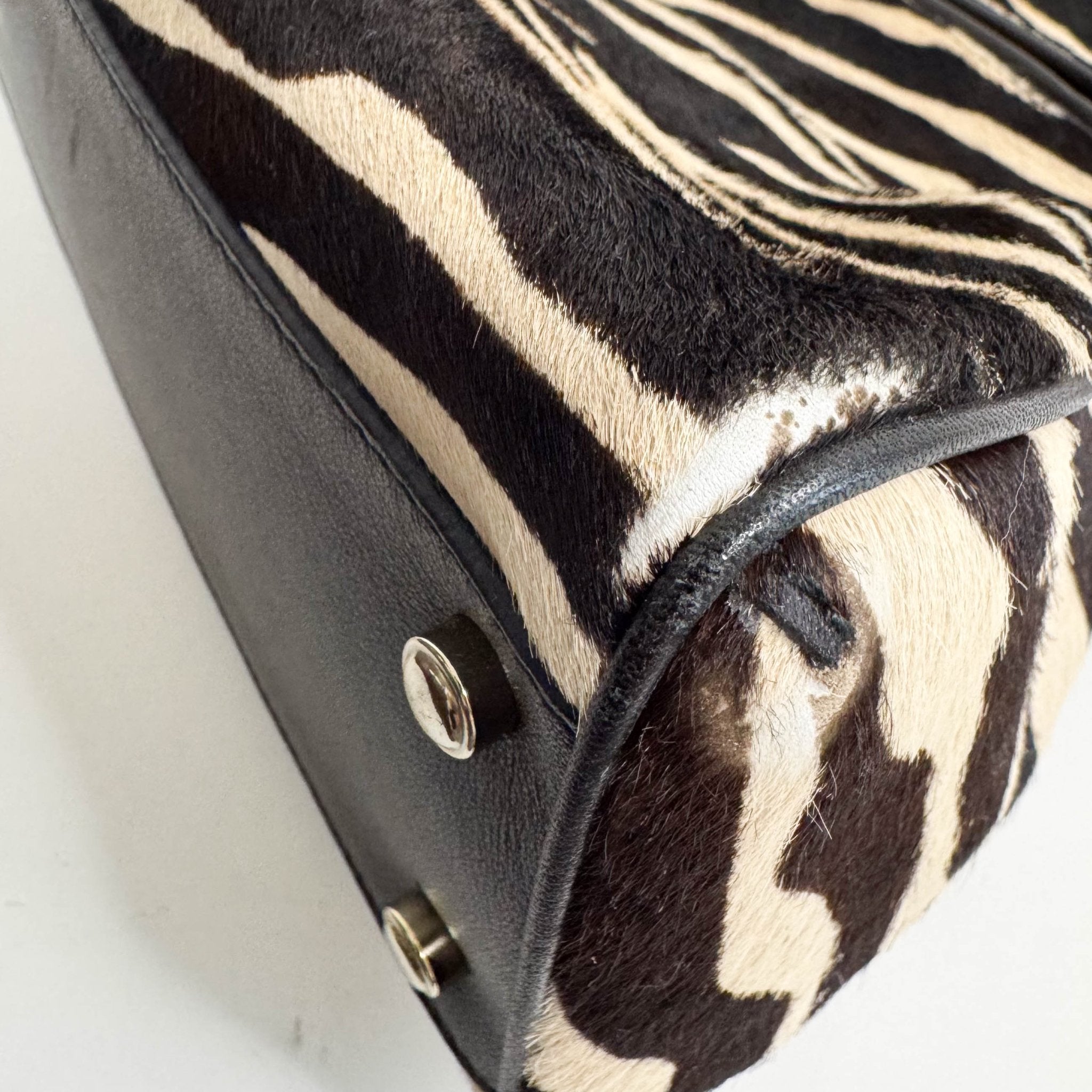 CARTIER Marcello de Cartier Beige/Black Zebra Print Pony Hair, in , Sold by HIVE PRELOVED - Handle Bags, ,