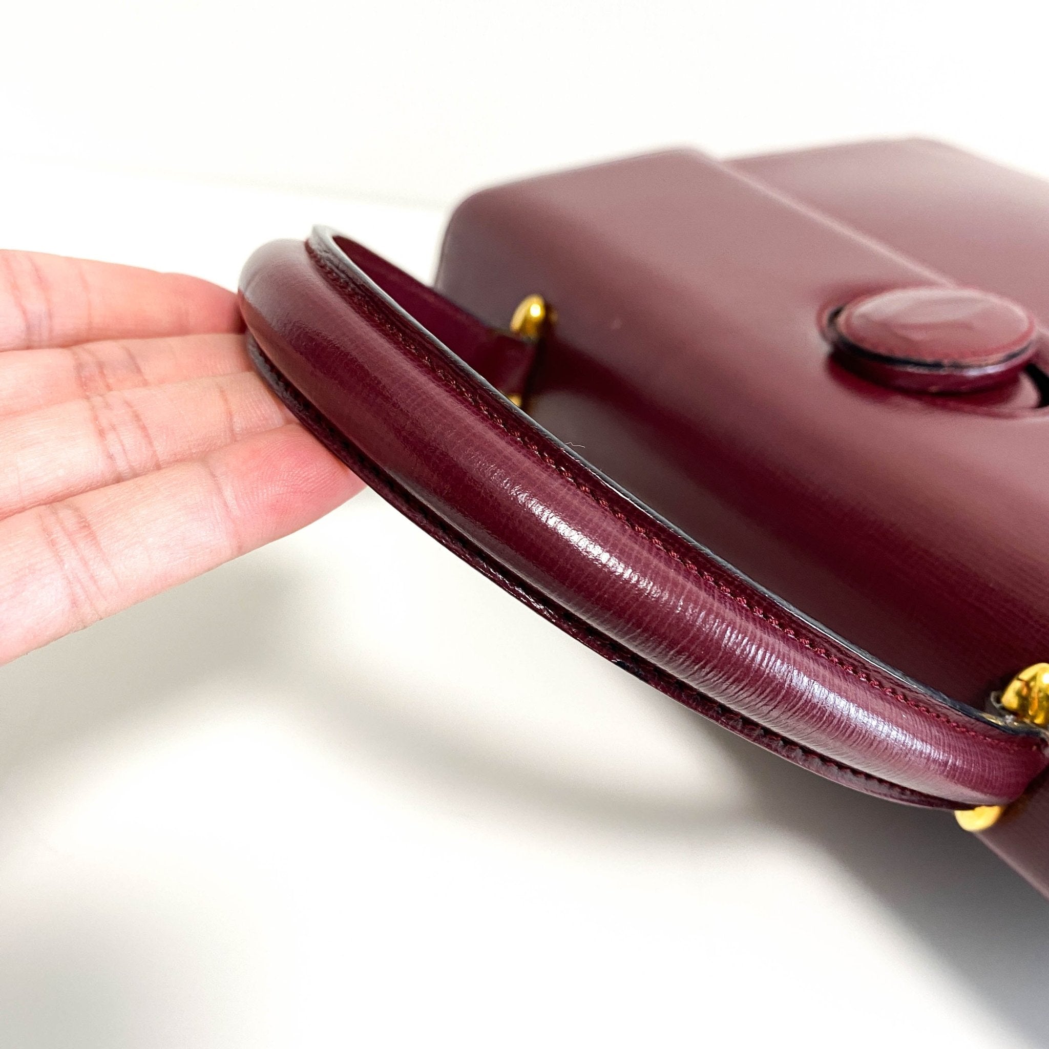 CARTIER Must de Cartier Top Handle Leather Bag, in , Sold by HIVE PRELOVED - Handle Bags, ,