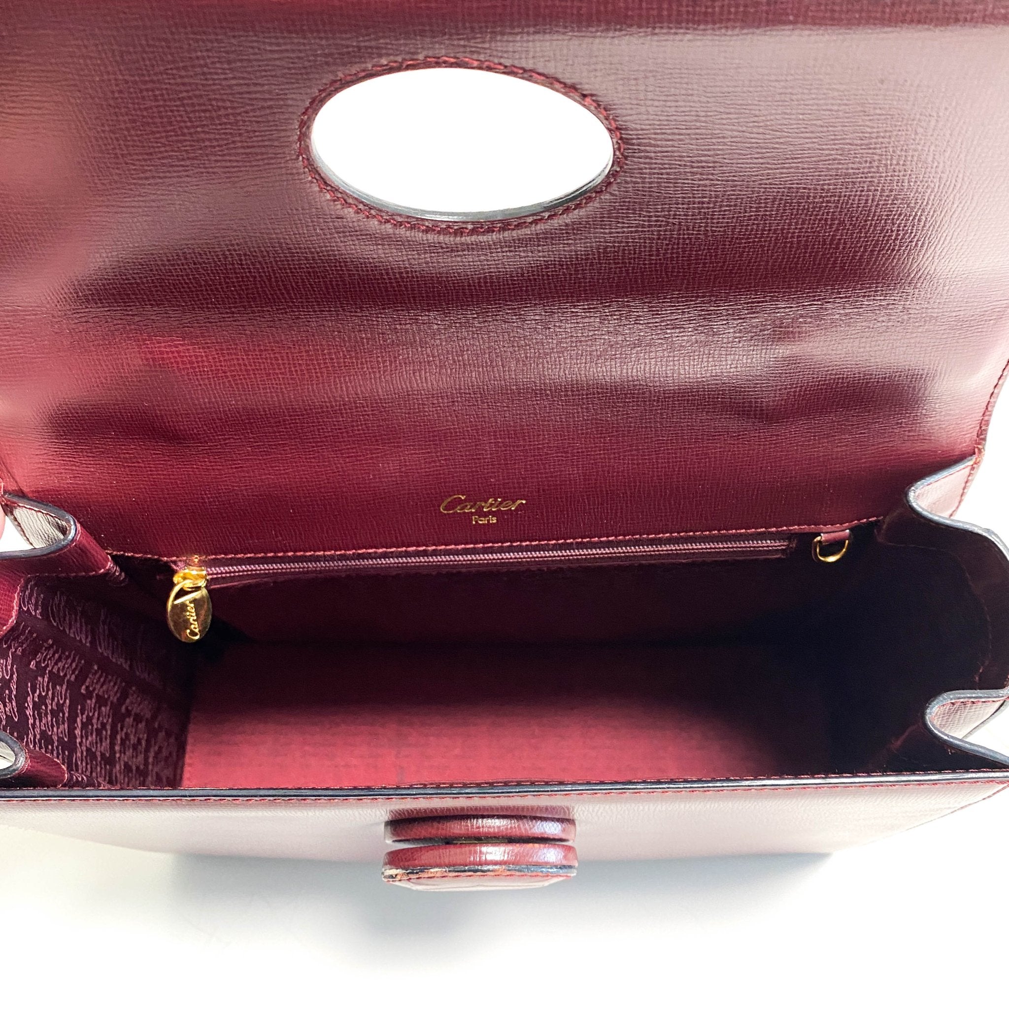 CARTIER Must de Cartier Top Handle Leather Bag, in , Sold by HIVE PRELOVED - Handle Bags, ,