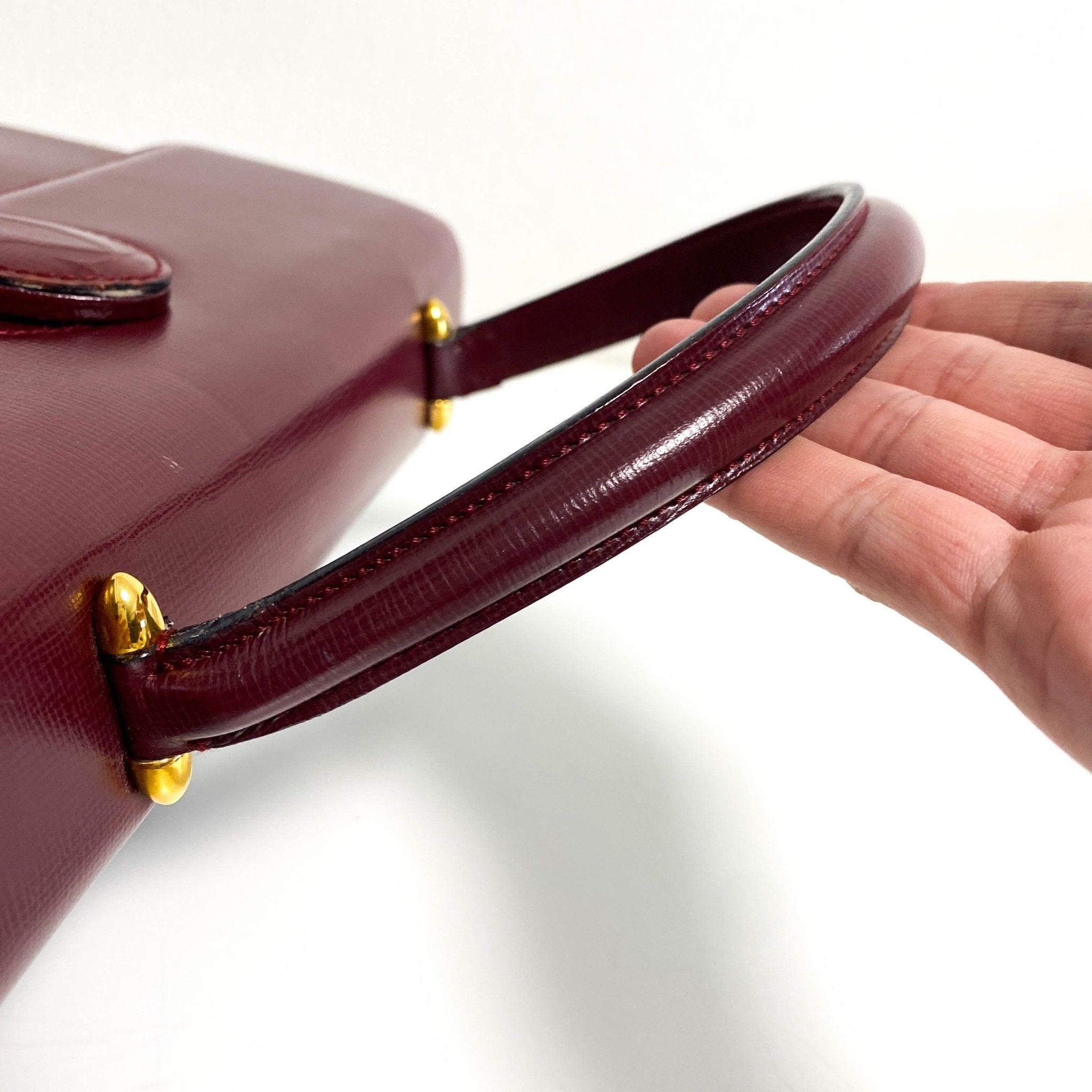 CARTIER Must de Cartier Top Handle Leather Bag, in , Sold by HIVE PRELOVED - Handle Bags, ,