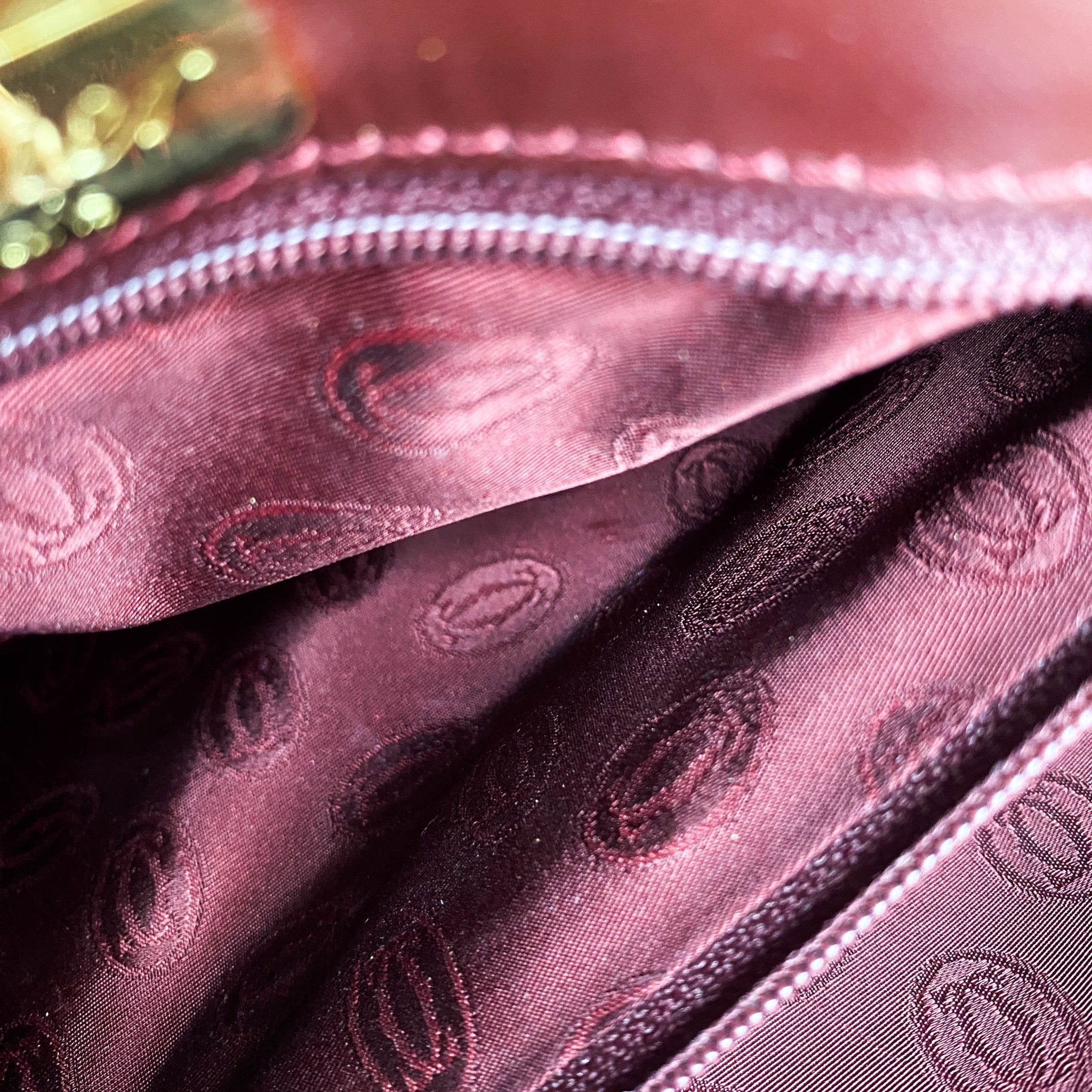 CARTIER Must Line Burgundy Leather Clutch / Shoulder Bag, in , Sold by HIVE PRELOVED - Clutch bags, Shoulder Bags,
