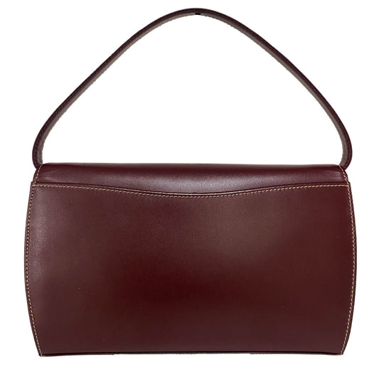 CARTIER Must Line Burgundy Leather Clutch / Shoulder Bag, in , Sold by HIVE PRELOVED - Clutch bags, Shoulder Bags,