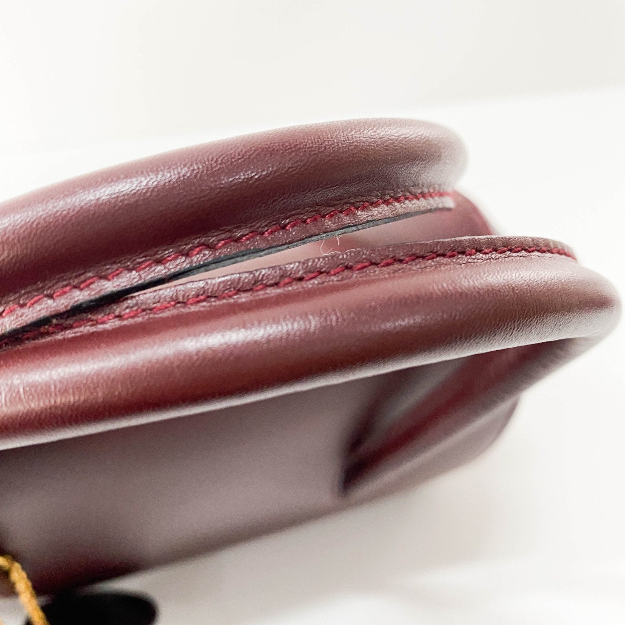 CARTIER Must Line Burgundy Leather Top Handle Bag, in , Sold by HIVE PRELOVED - Handle Bags, Shoulder Bags,