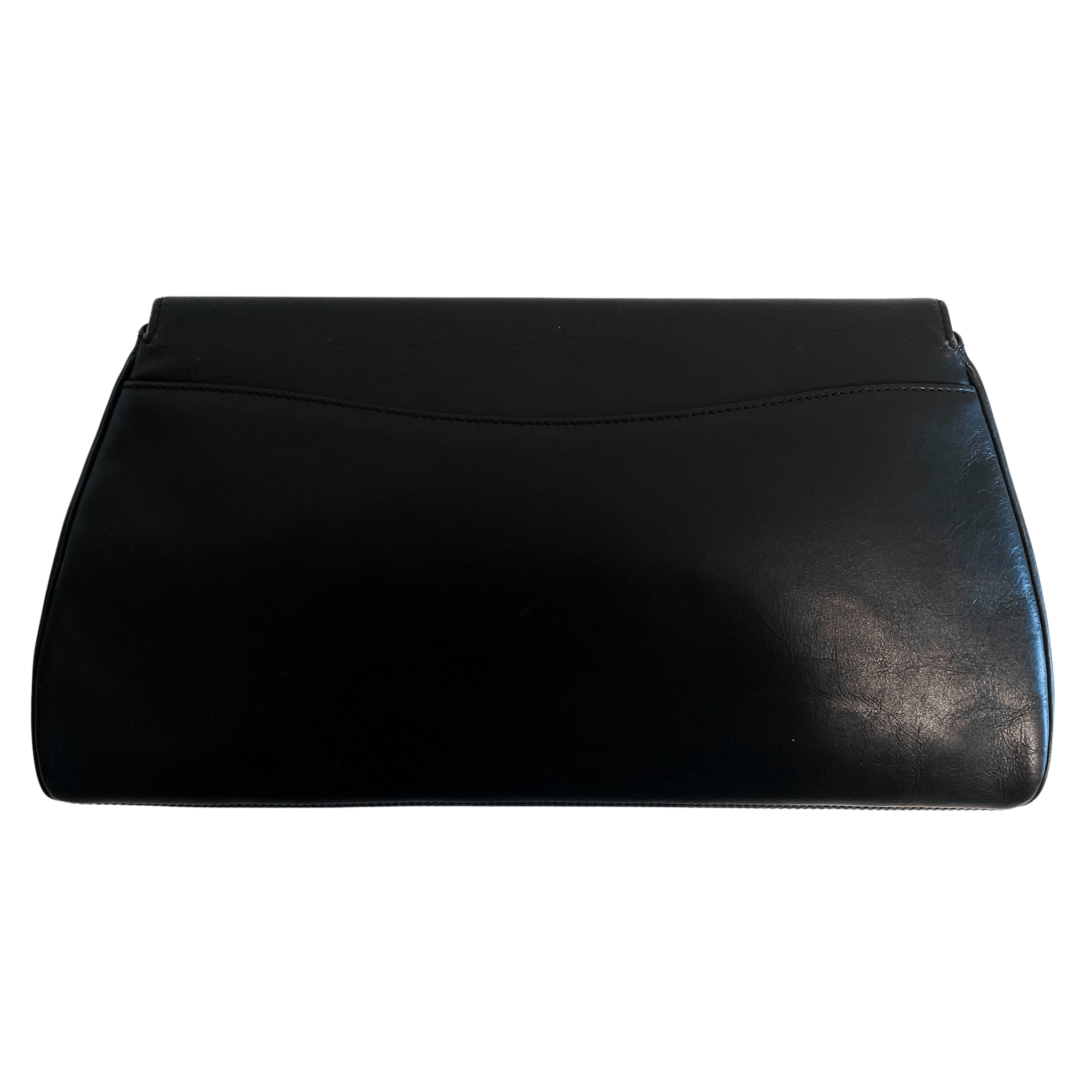 CARTIER Panthère Black Leather Envelope Flap Clutch Bag, in , Sold by HIVE PRELOVED - Clutch bags, ,