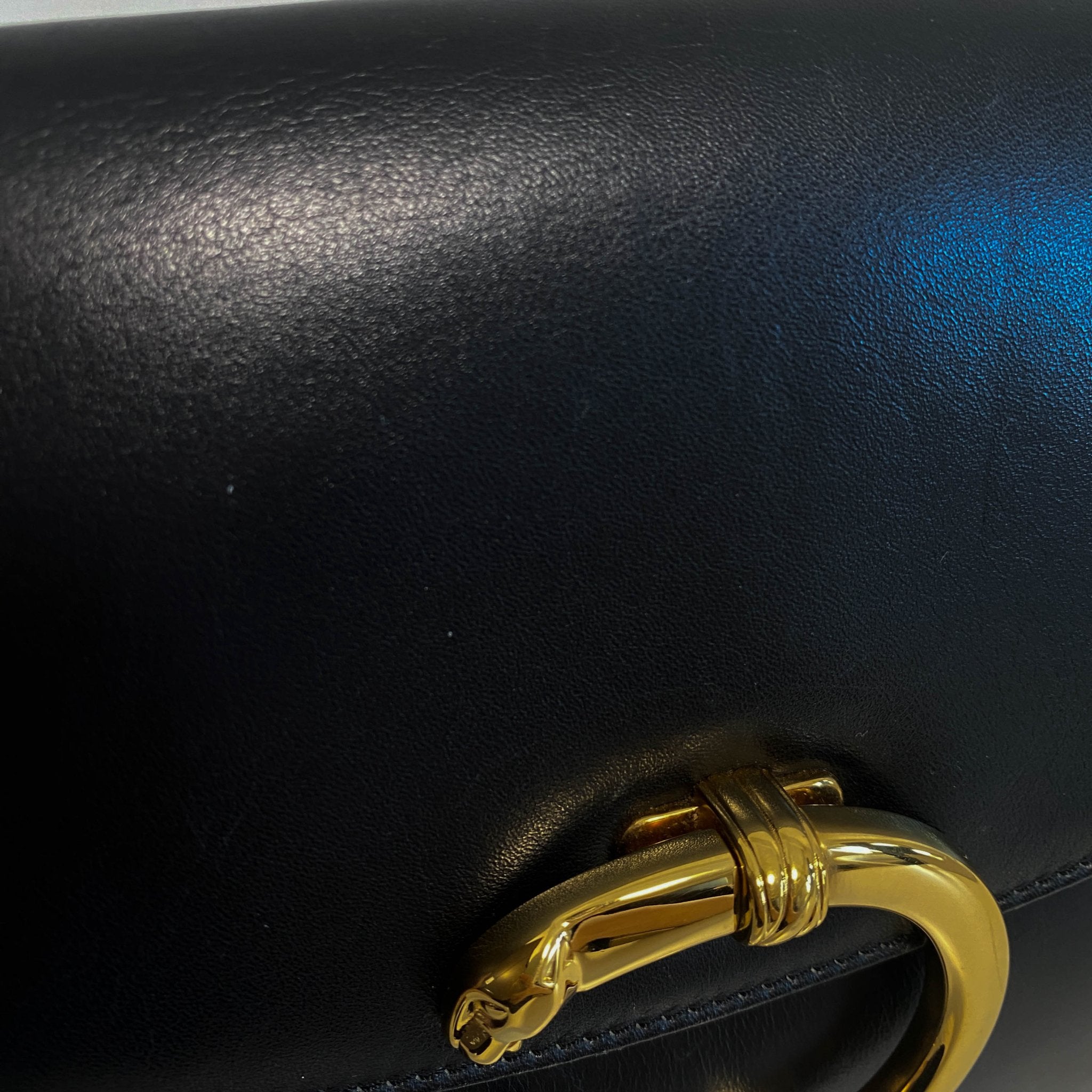 CARTIER Panthère Black Leather Envelope Flap Clutch Bag, in , Sold by HIVE PRELOVED - Clutch bags, ,