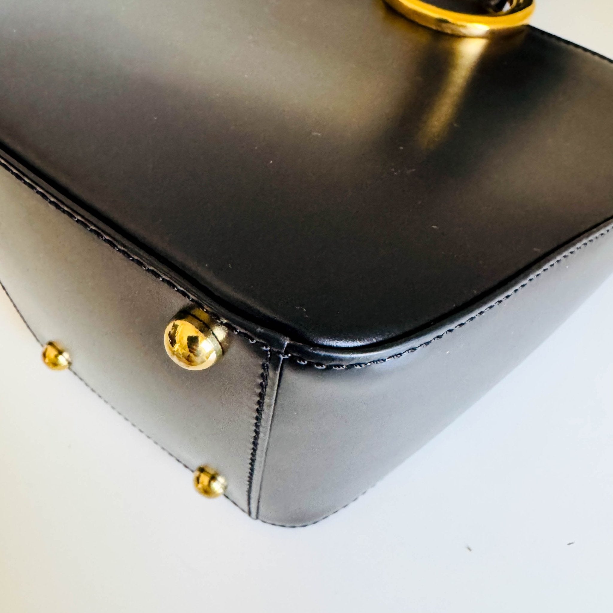 CARTIER Panthère Black Leather Handbag, in , Sold by HIVE PRELOVED - Handle Bags, ,