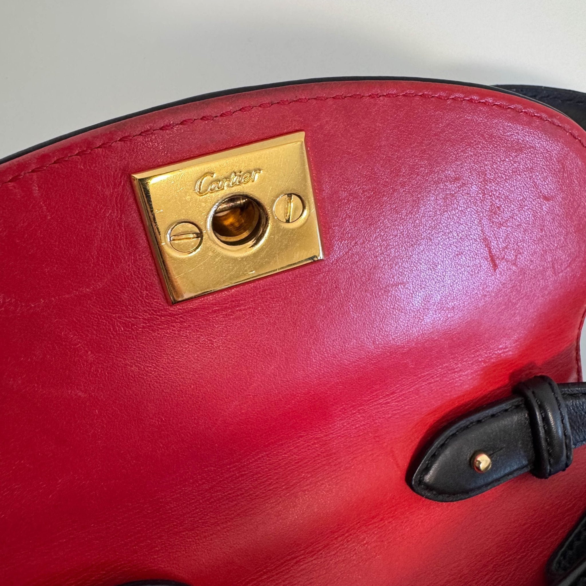 CARTIER Panthère Black Leather Shoulder Bag, in , Sold by HIVE PRELOVED - Shoulder Bags, ,