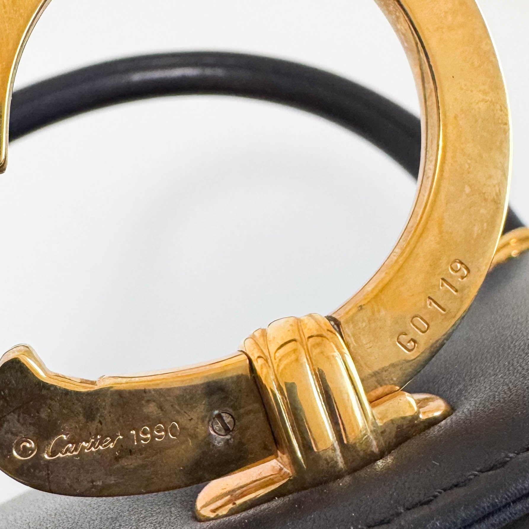 CARTIER Panthère Black Leather Top Handle Bag, in , Sold by HIVE PRELOVED - Handle Bags, ,