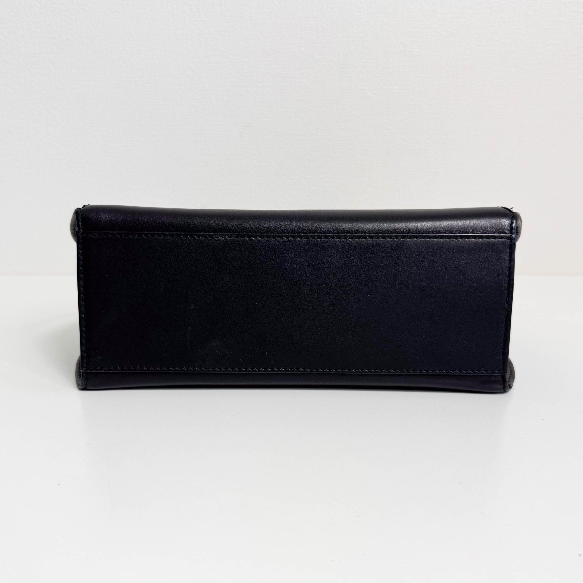 CARTIER Panthère Black Leather Top Handle Bag, in , Sold by HIVE PRELOVED - Handle Bags, ,