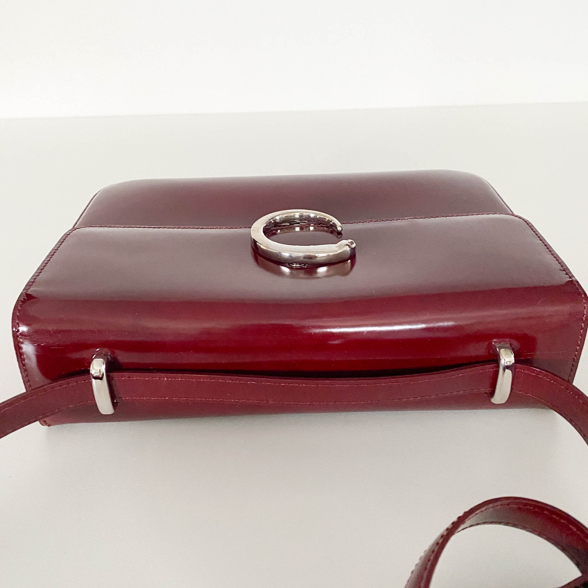 CARTIER Panthère Burgundy Leather Crossbody bag, in , Sold by HIVE PRELOVED - Crossbody bags, ,