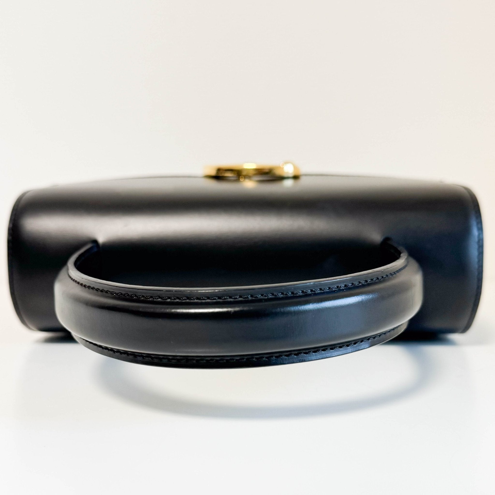 CARTIER Panthère de Cartie Black Calf Leather Top Handle / Crossbody Bag Gold Hardware, in , Sold by HIVE PRELOVED - Handle Bags, Shoulder Bags,