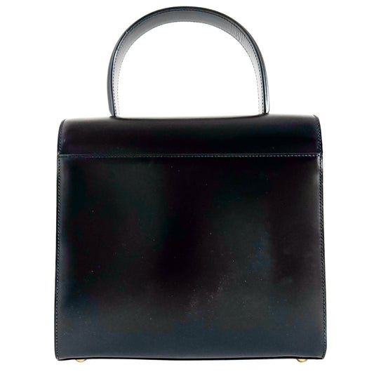 CARTIER Panthère de Cartie Black Calf Leather Top Handle / Crossbody Bag Gold Hardware, in , Sold by HIVE PRELOVED - Crossbody bags, Handle Bags,