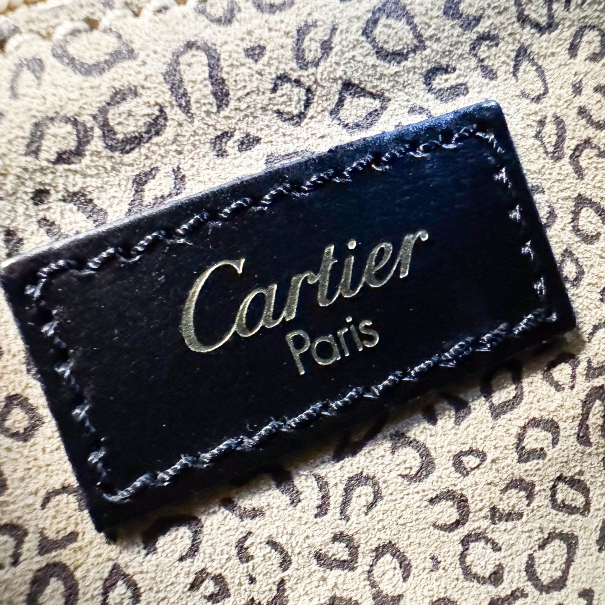 CARTIER Panthère de Cartie Black Calf Leather Top Handle / Crossbody Bag Gold Hardware, in , Sold by HIVE PRELOVED - Handle Bags, Shoulder Bags,