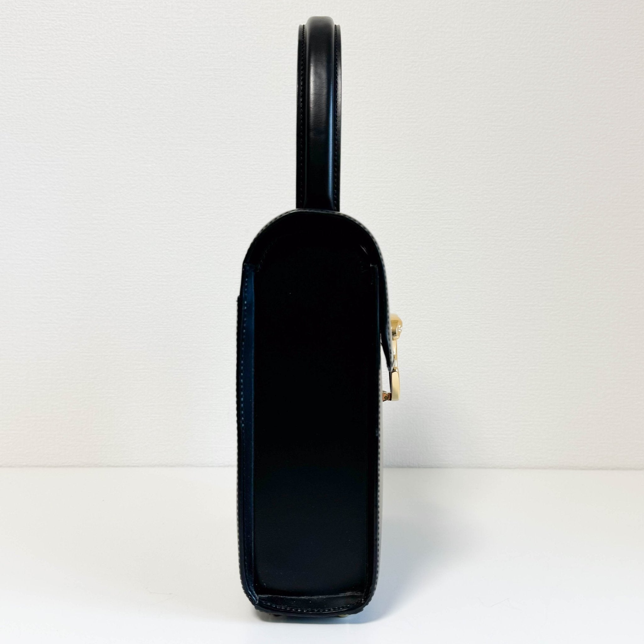 CARTIER Panthère de Cartie Black Calf Leather Top Handle / Crossbody Bag Gold Hardware, in , Sold by HIVE PRELOVED - Handle Bags, Shoulder Bags,