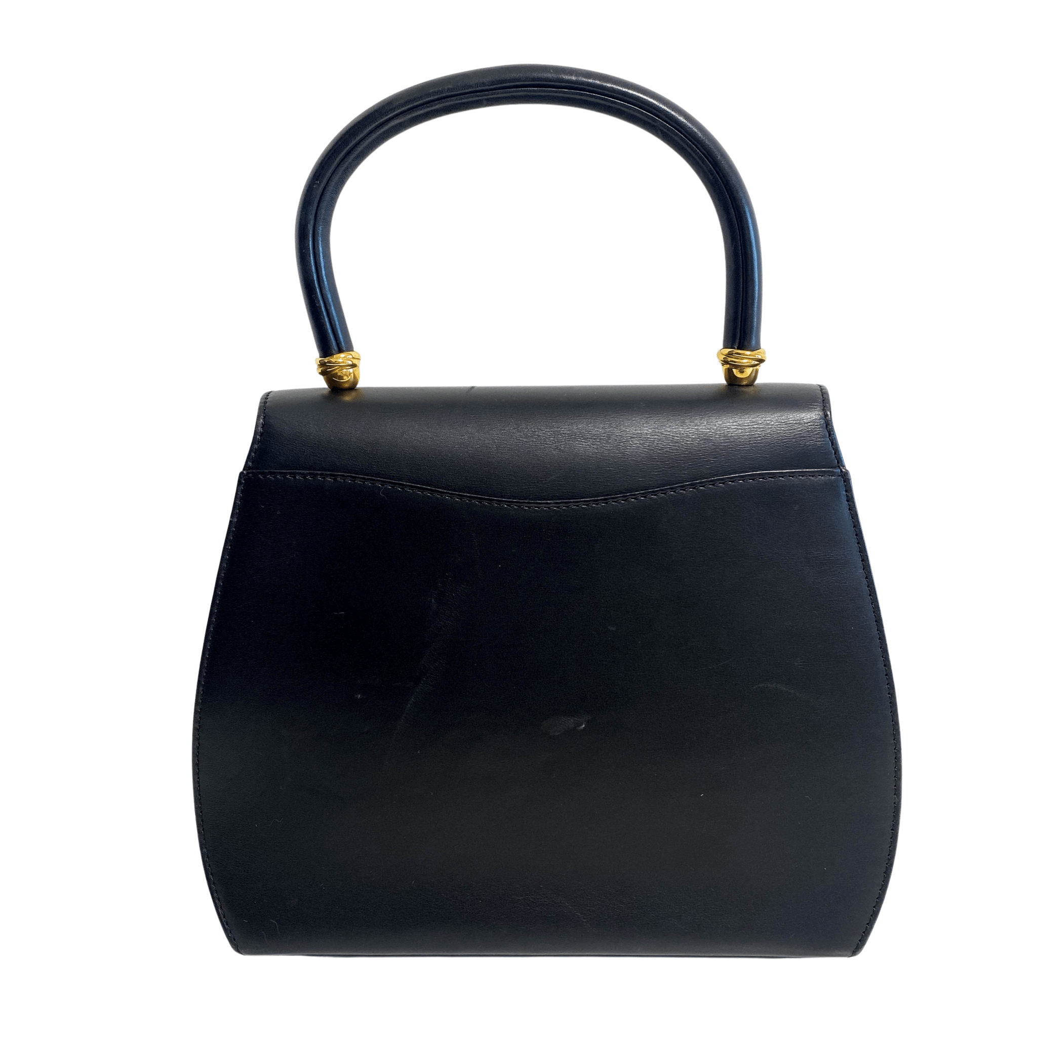 CARTIER Panthère de Cartier Black Leather Top Handle Bag Gold Hardware, in , Sold by HIVE PRELOVED - Handle Bags, Mini bags,