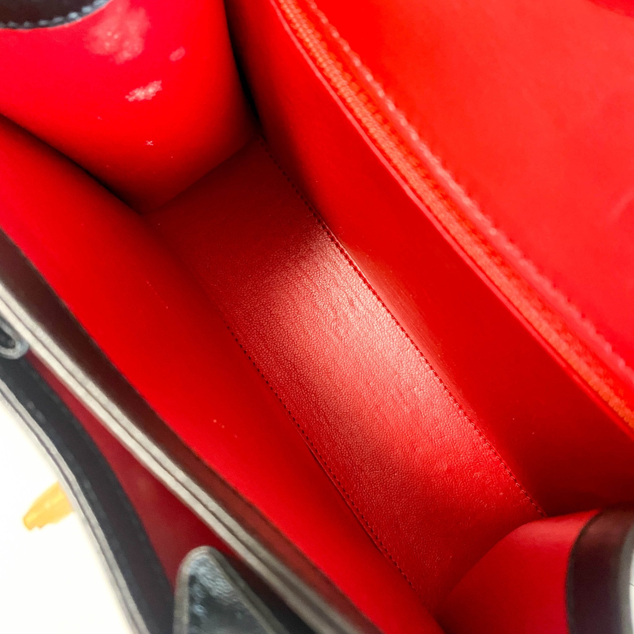 CARTIER Panthère de Cartier Black Leather Top Handle Bag Gold Hardware, in , Sold by HIVE PRELOVED - Handle Bags, ,