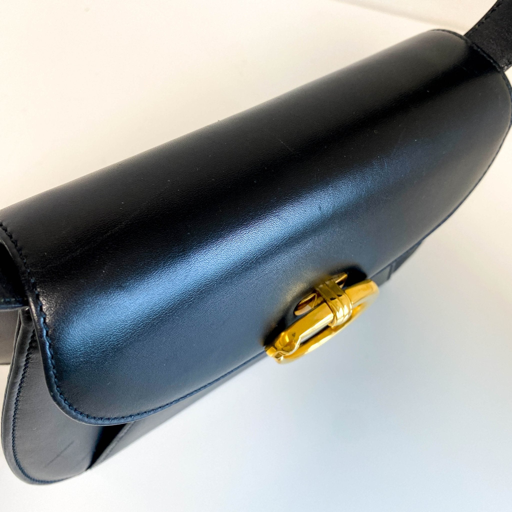 CARTIER Panthère de Cartier Black Leather Top Handle Bag Gold Hardware, in , Sold by HIVE PRELOVED - Handle Bags, ,