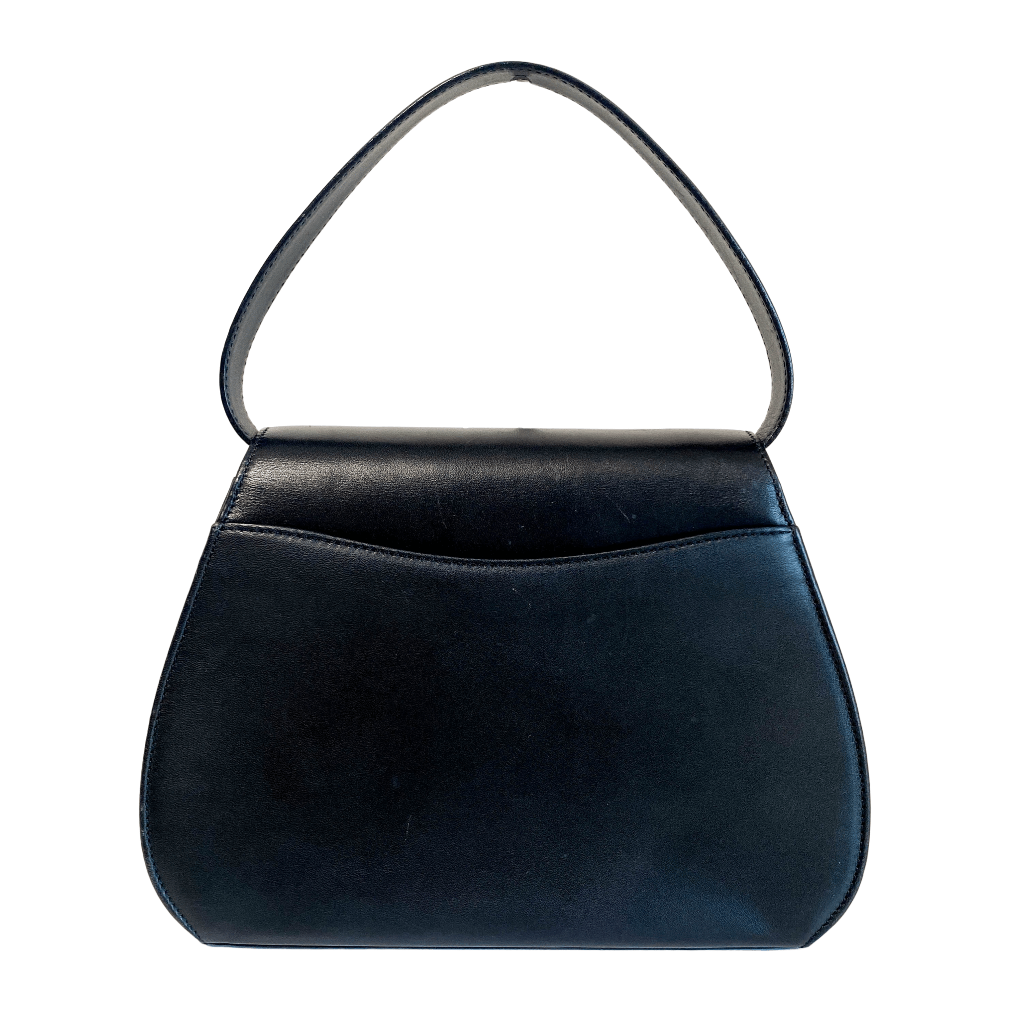 CARTIER Panthère de Cartier Black Leather Top Handle Bag Gold Hardware, in , Sold by HIVE PRELOVED - Handle Bags, ,