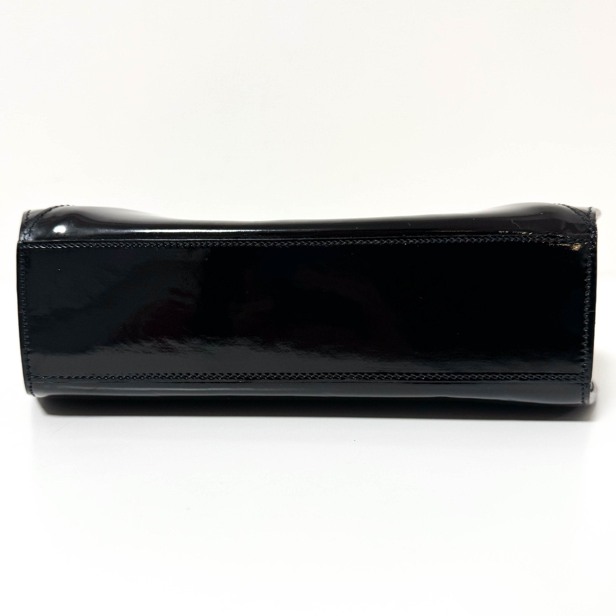 CARTIER Panthère de Cartier Black Patent Leather Top Handle Bag Gold Hardware, in , Sold by HIVE PRELOVED - Handle Bags, ,