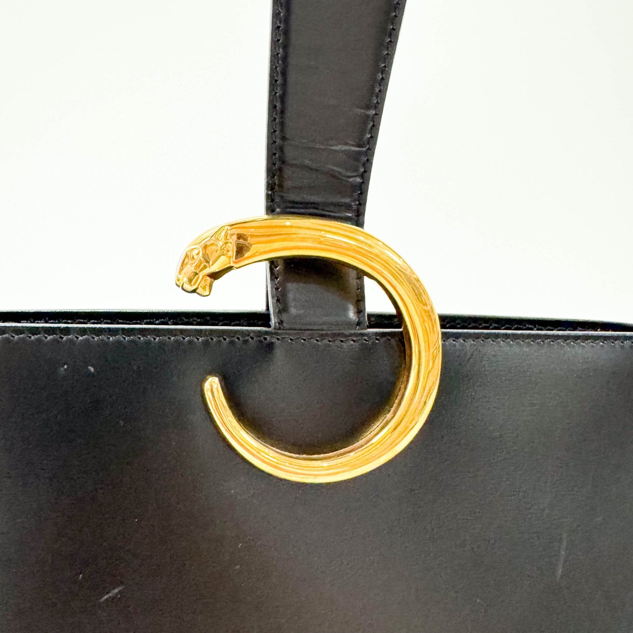 CARTIER Panthère Leather Shoulder bag Black, in , Sold by HIVE PRELOVED - Shoulder Bags, ,