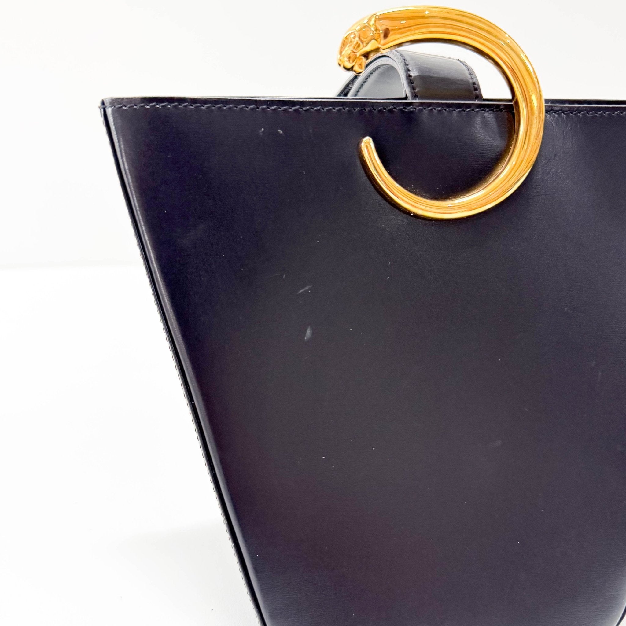 CARTIER Panthère Leather Shoulder bag Black, in , Sold by HIVE PRELOVED - Shoulder Bags, ,